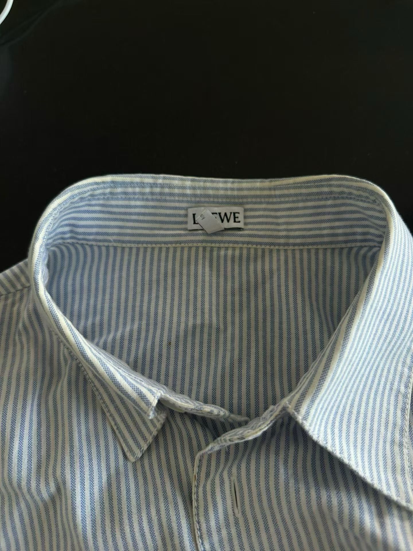Loewe Loewe Striped Leather Label Shirt Size US XXS / EU 40 - 3 Thumbnail