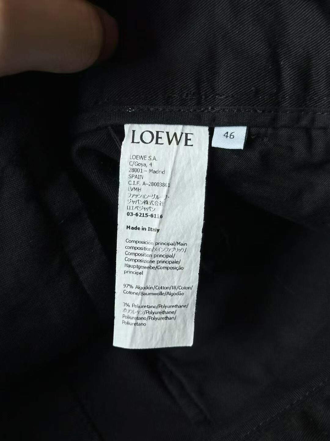 Loewe Loewe Leather Patch Cargo Pants Size US 30 / EU 46 - 5 Thumbnail