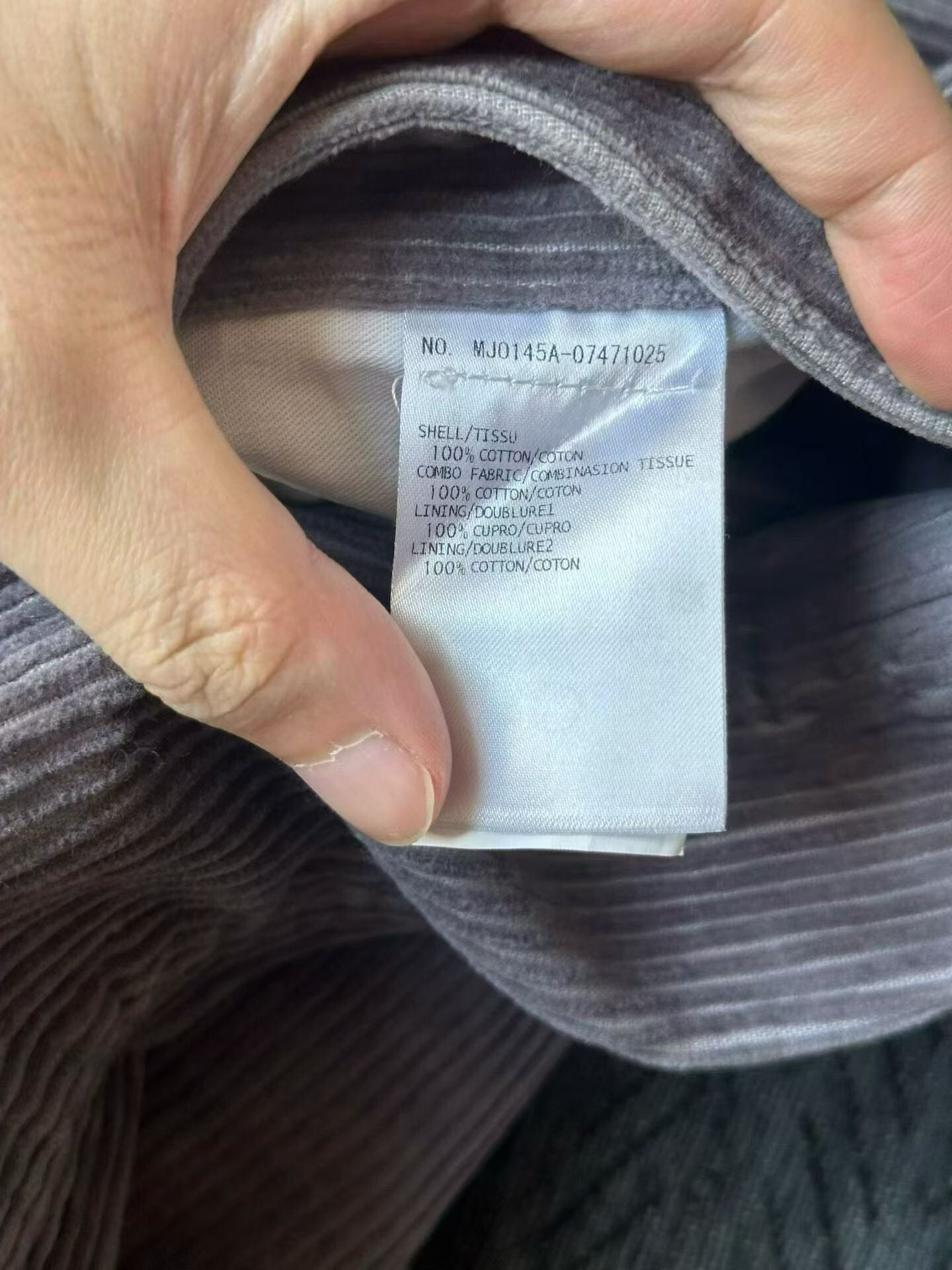 Thom Browne Thom Browne Corduroy Shirt Jacket Size US S / EU 44-46 / 1 - 5 Thumbnail