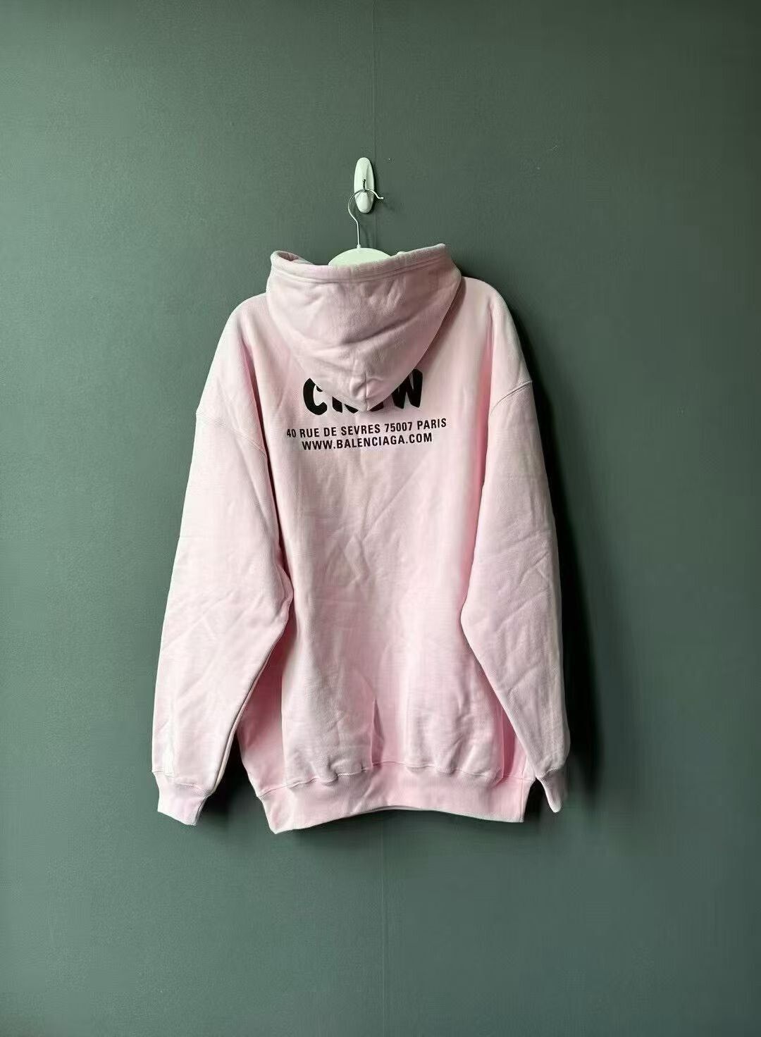Balenciaga Balenciaga Pink Crew Neck Hoodie Size XS / US 0-2 / IT 36-38 - 2 Thumbnail