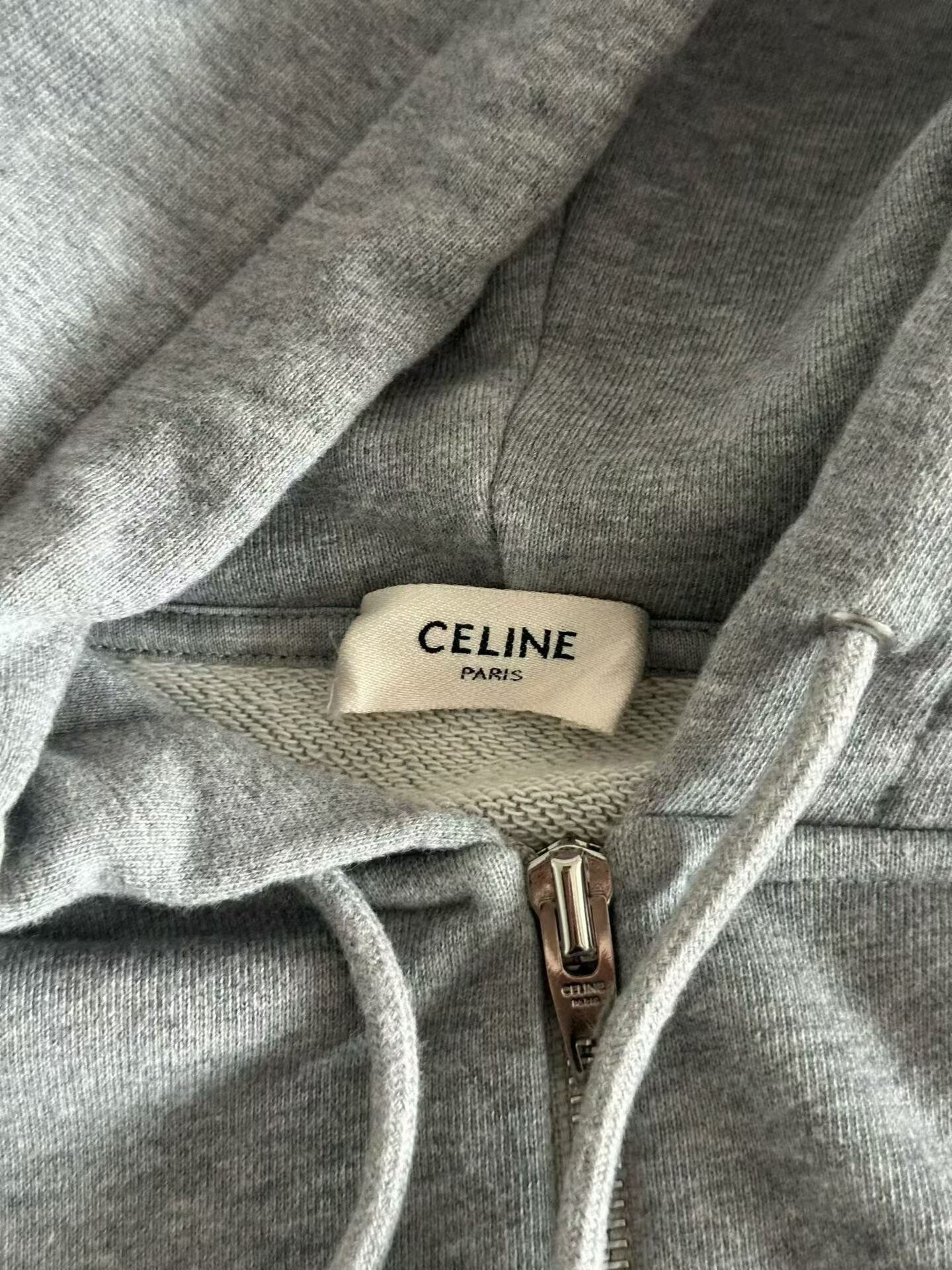 Celine Celine Logo Zipper Hoodie Size US M / EU 48-50 / 2 - 3 Thumbnail