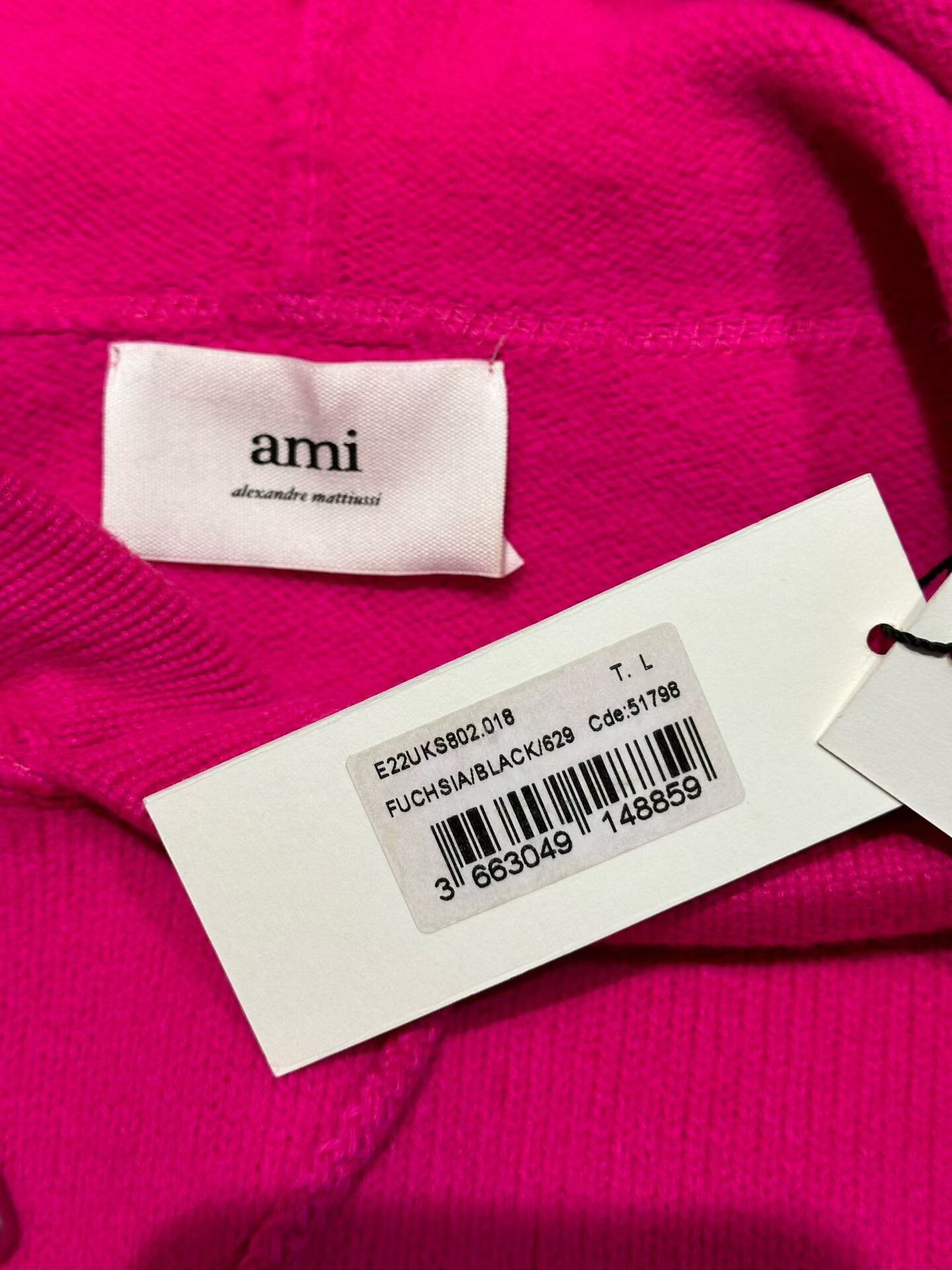 AMI ami Heart Wool Hoodie Size L / US 10 / IT 46 - 3 Thumbnail