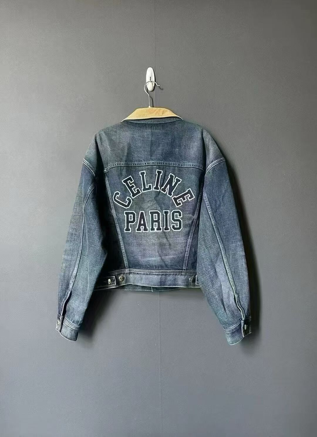 Celine Celine Back Letter Denim Jacket Size US M / EU 48-50 / 2 - 2 Thumbnail