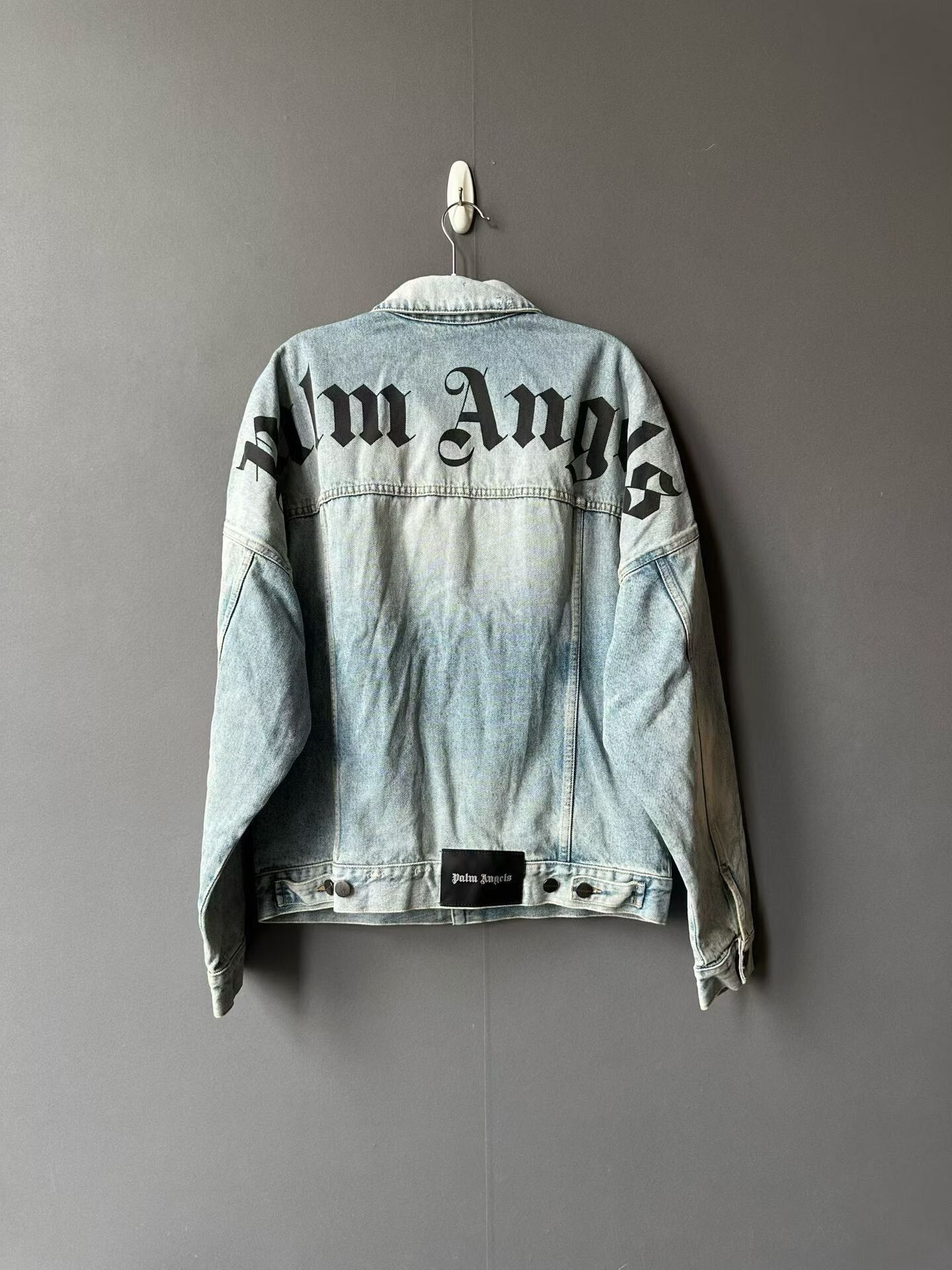 Palm Angels Palm Angels Back Lettering Denim Jacket Size US S / EU 44-46 / 1 - 2 Thumbnail