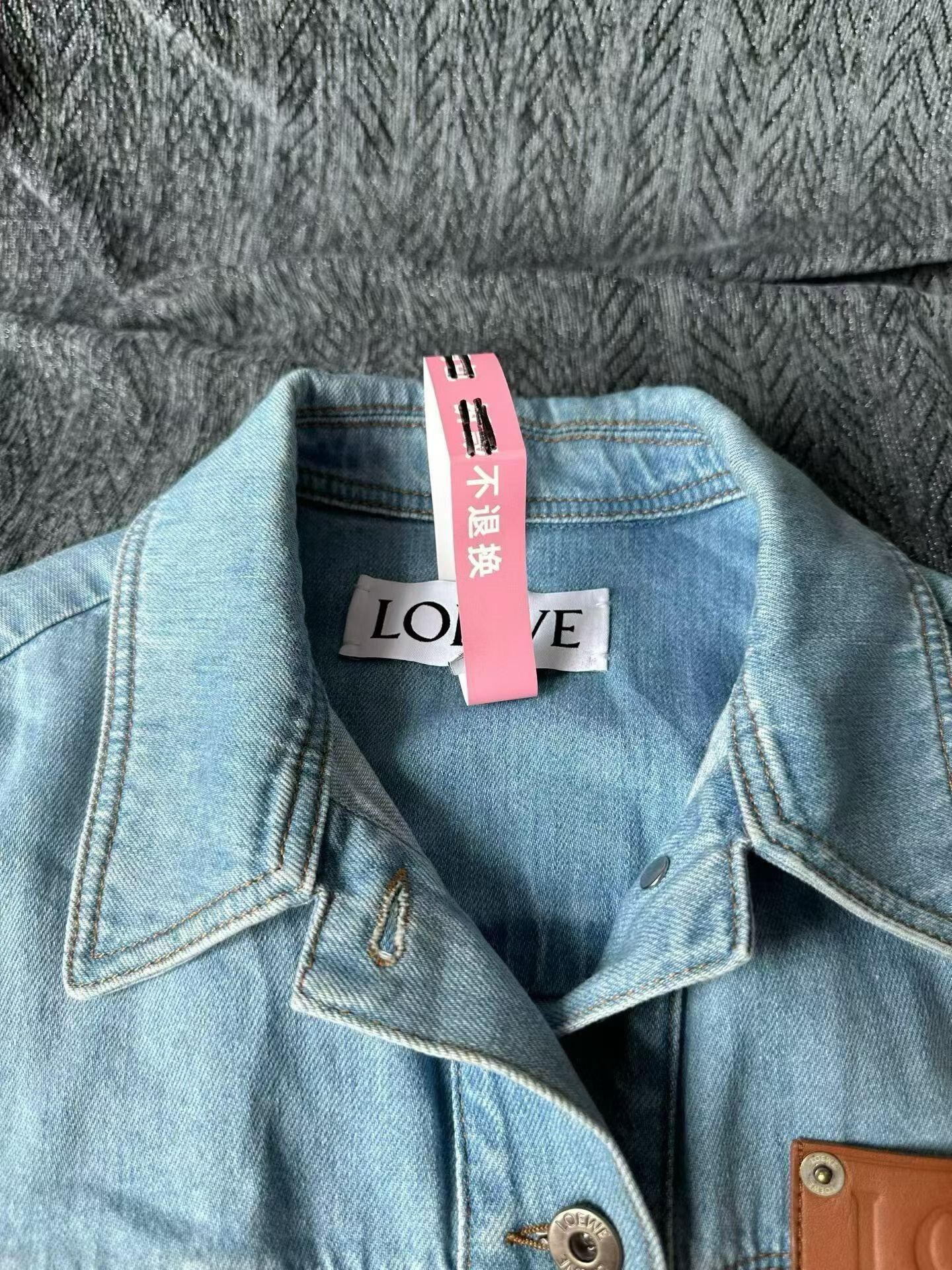 Loewe Loewe Leather Label Denim Jacket Size XXS / US 00 / IT 34 - 3 Thumbnail