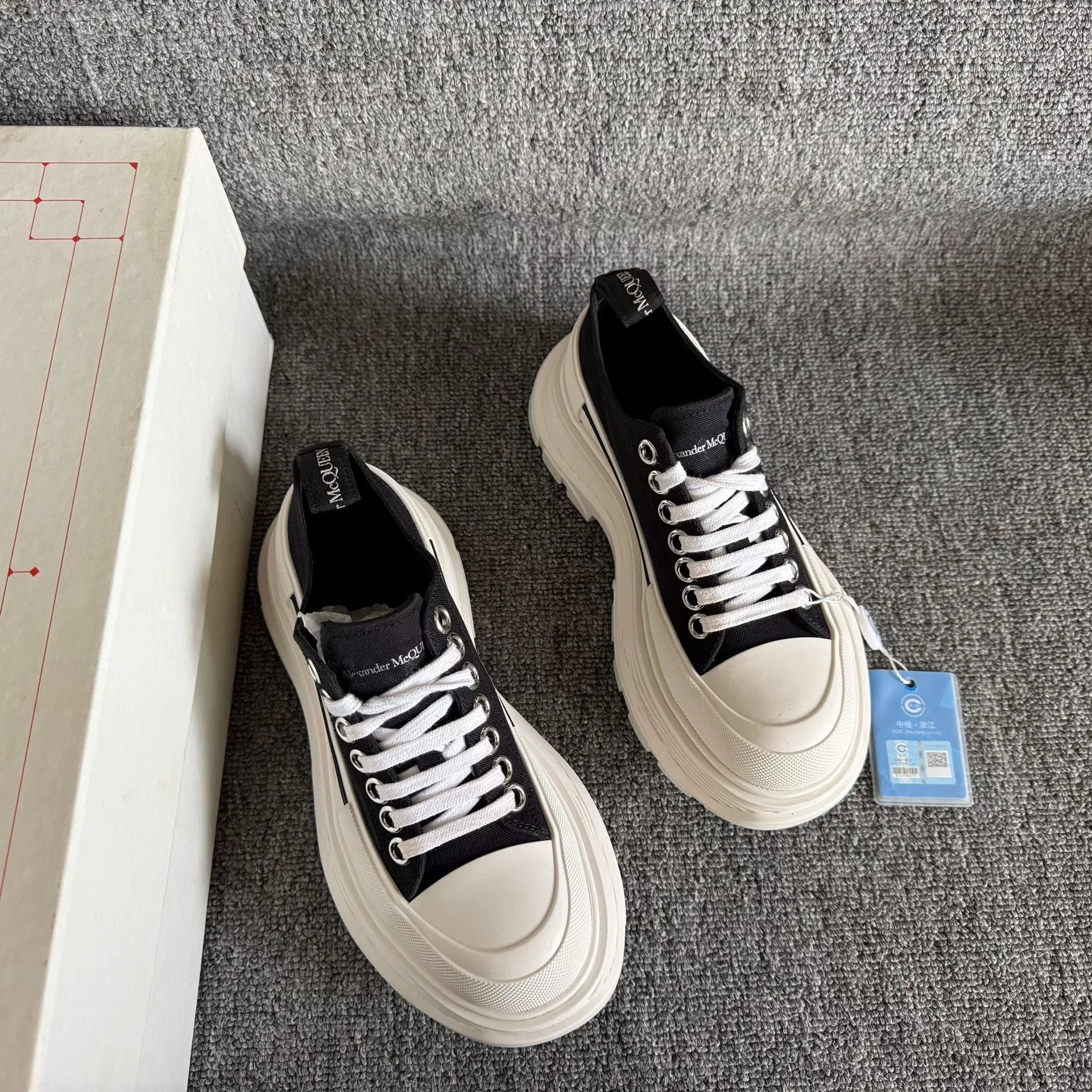 Alexander McQueen Alexander McQueen Platform Canvas Shoes Size US 4 / IT 34 - 6 Thumbnail