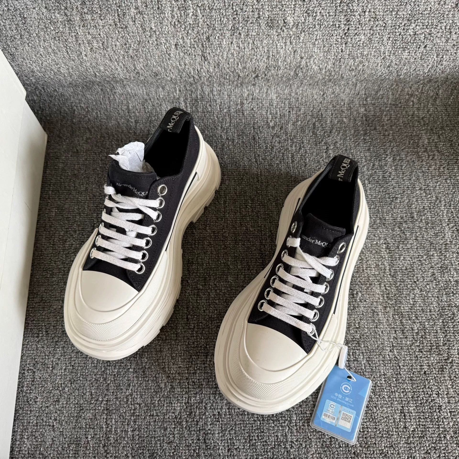 Alexander McQueen Alexander McQueen Platform Canvas Shoes Size US 4 / IT 34 - 2 Thumbnail