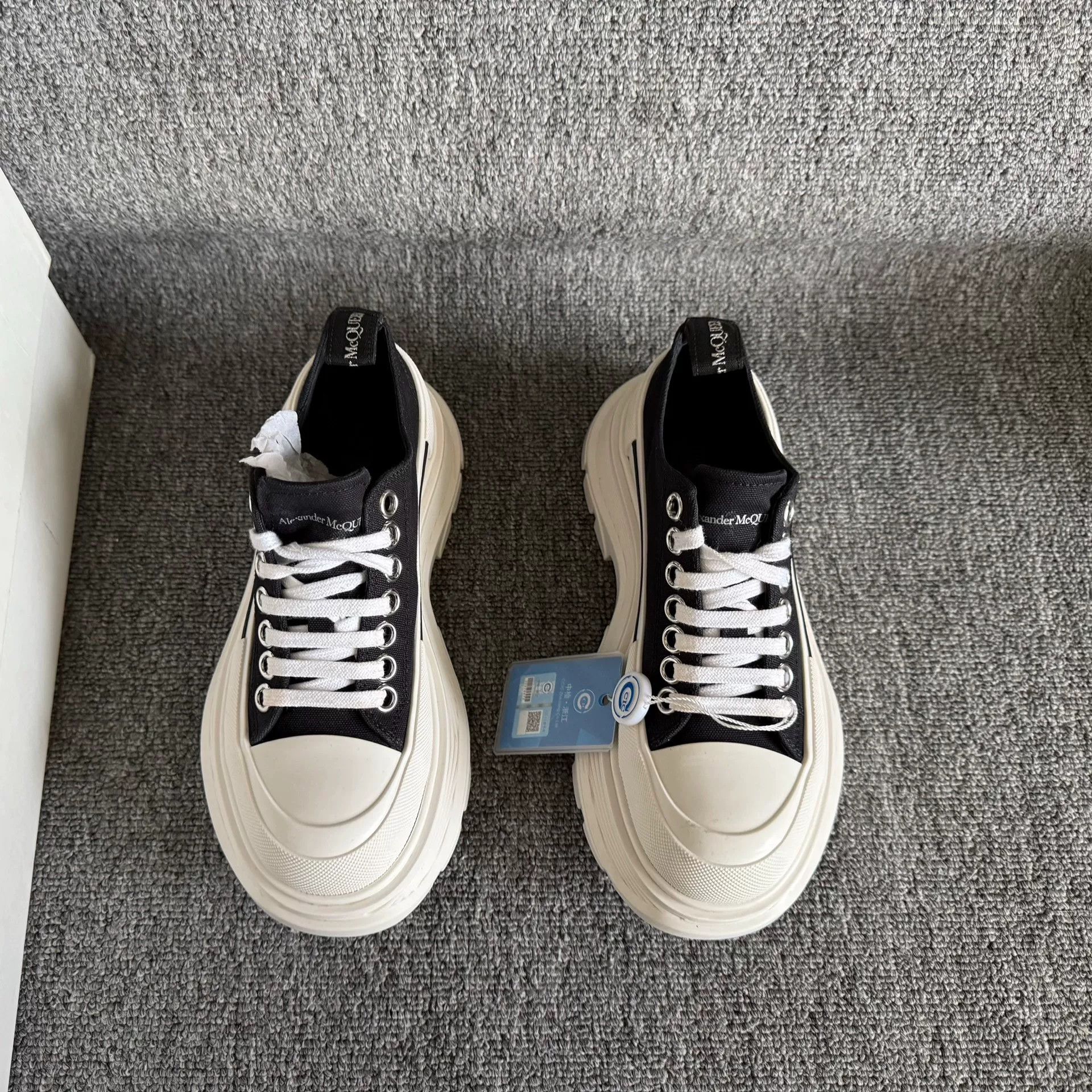 Alexander McQueen Alexander McQueen Platform Canvas Shoes Size US 4 / IT 34 - 3 Thumbnail