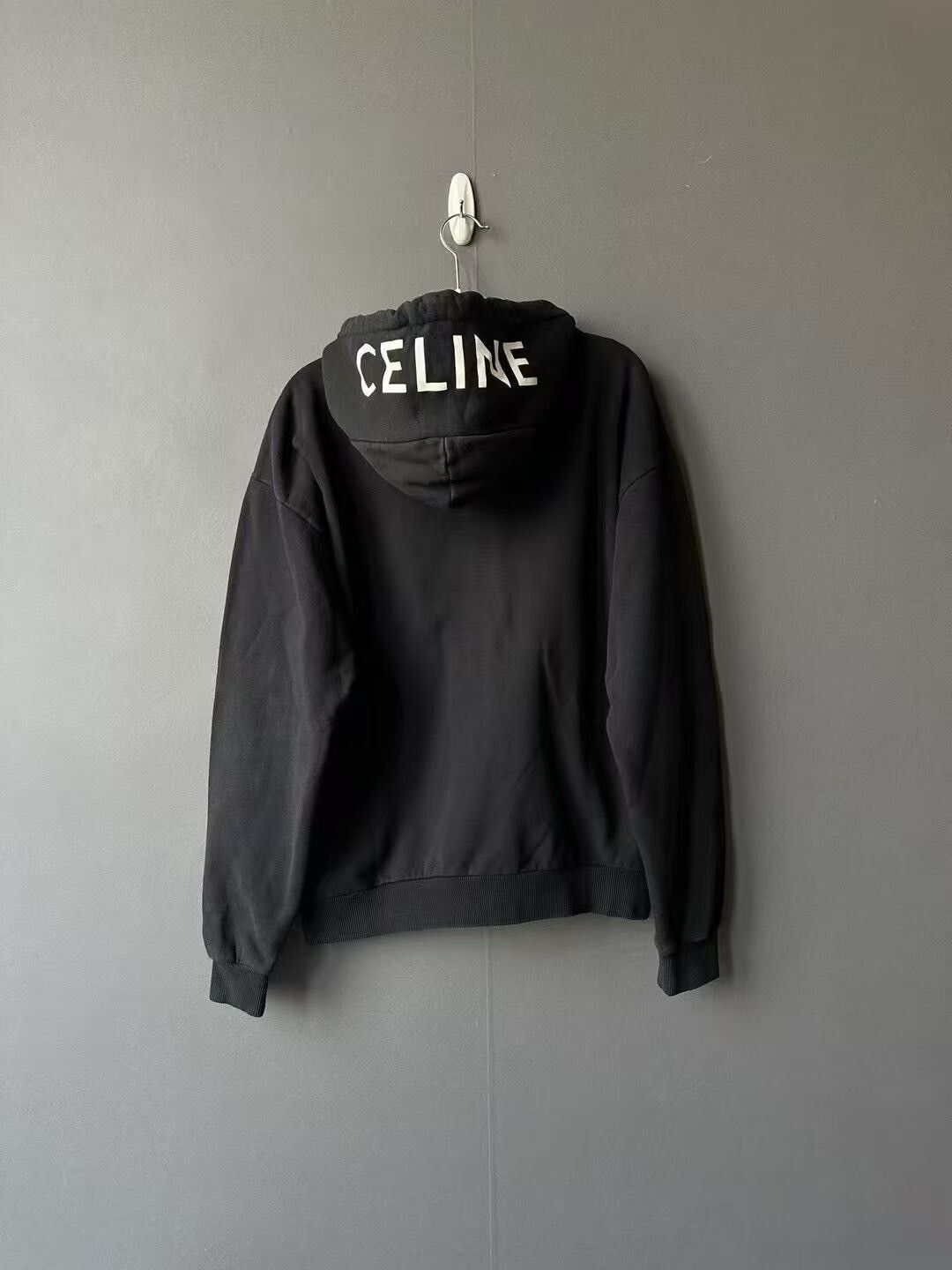 Celine Celine Logo Zip Hoodie Size S / US 4 / IT 40 - 2 Thumbnail