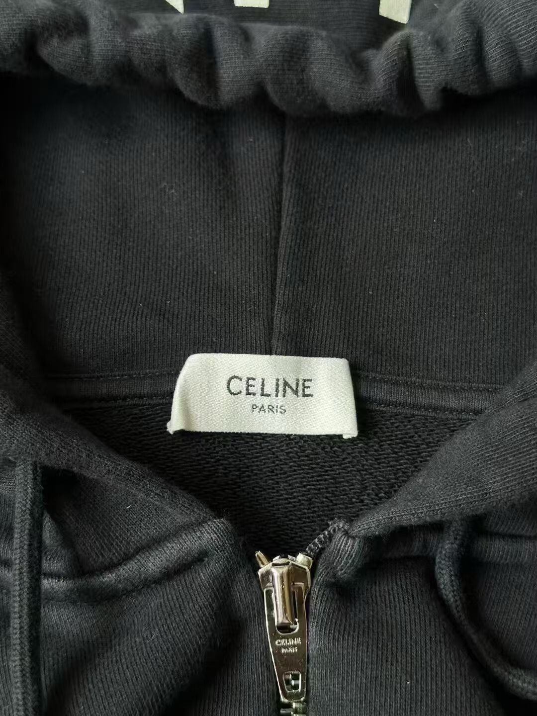 Celine Celine Logo Zip Hoodie Size S / US 4 / IT 40 - 3 Thumbnail