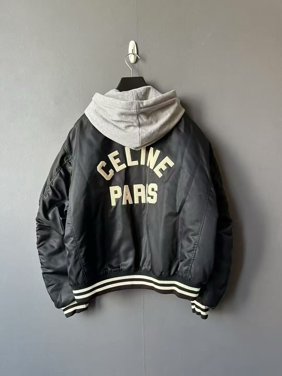Celine Celine Hooded Baseball Jacket Size US M / EU 48-50 / 2 - 2 Thumbnail
