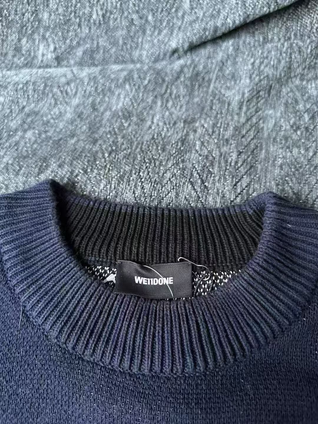 WE11DONE we11done Dark Blue Sweater Size US S / EU 44-46 / 1 - 3 Thumbnail