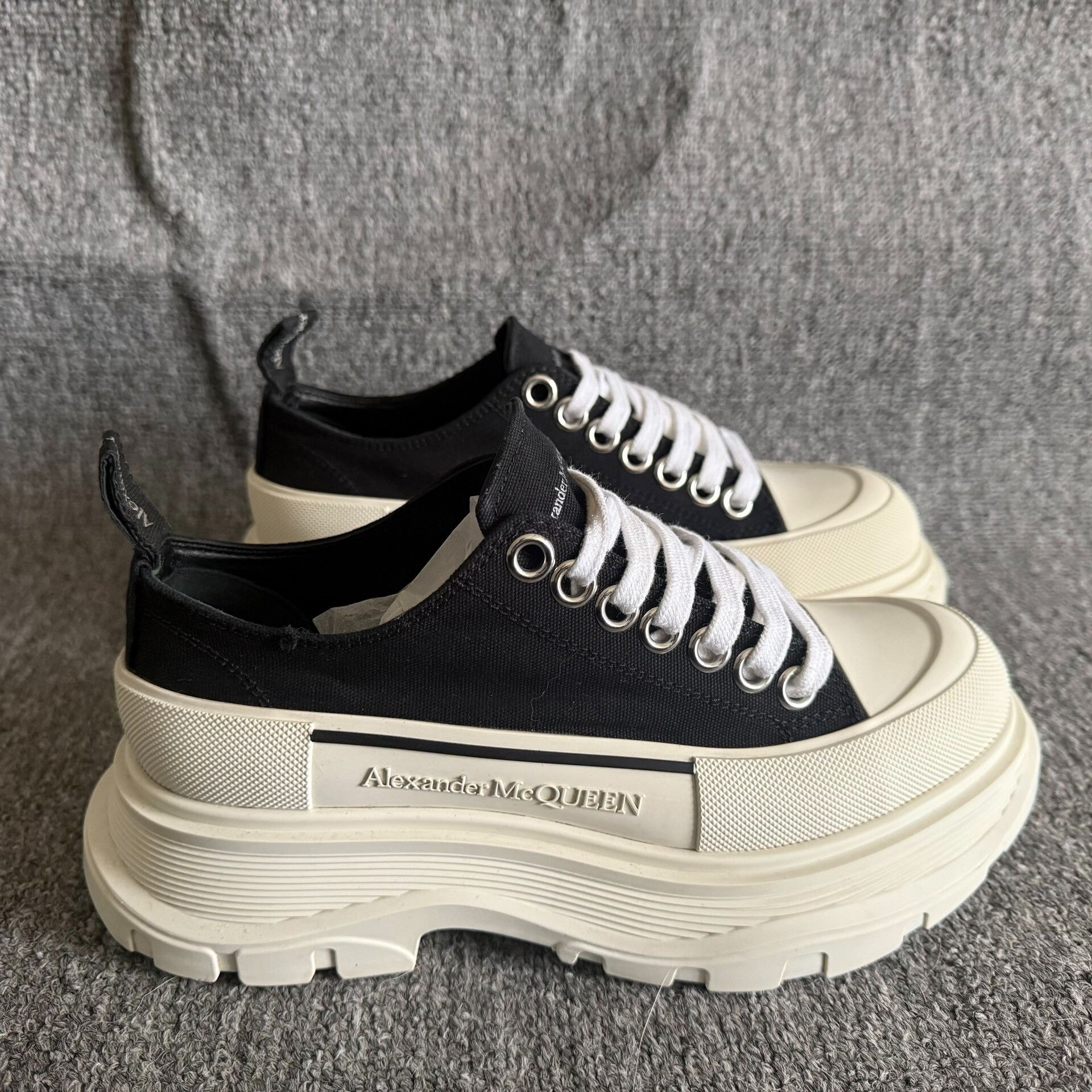 Alexander McQueen Alexander McQueen Platform Canvas Shoes Size US 4.5 / IT 34.5 - 4 Thumbnail
