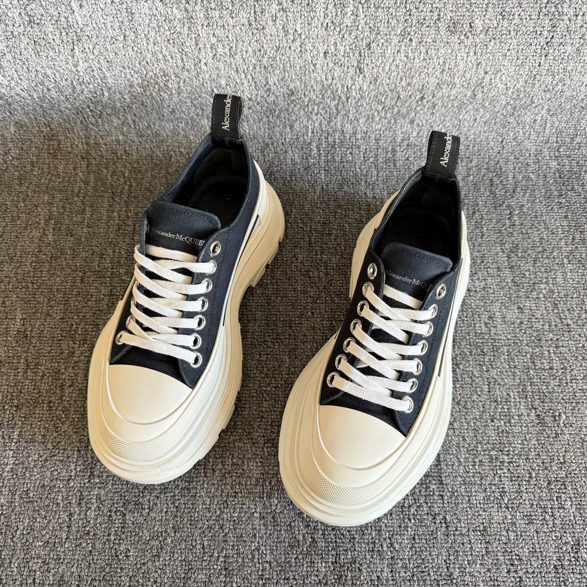 Alexander McQueen Alexander McQueen Platform Canvas Shoes 36 Size US 5 / IT 35 - 3 Thumbnail