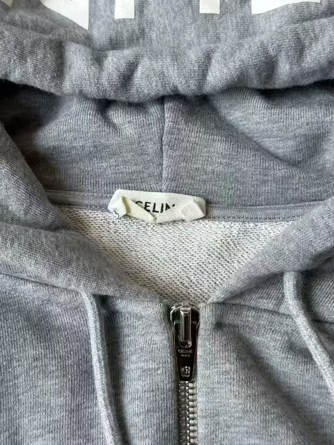 Celine Celine Logo Zip Hoodie Size S / US 4 / IT 40 - 3 Thumbnail
