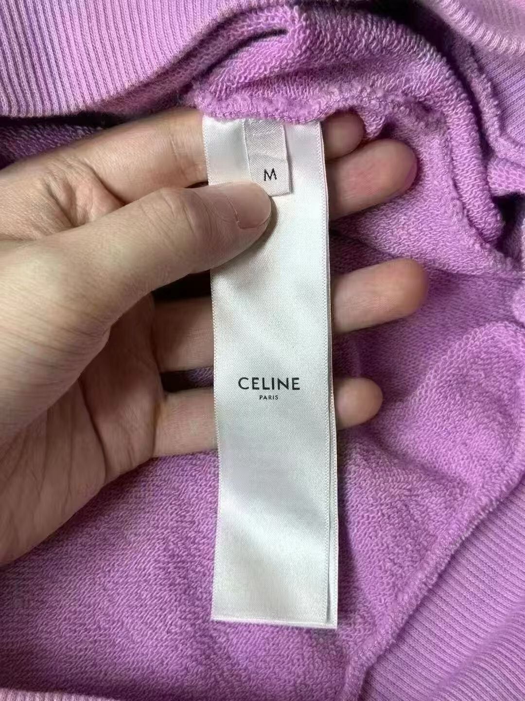 Celine Celine Purple Logo Hoodie Size US M / EU 48-50 / 2 - 3 Thumbnail