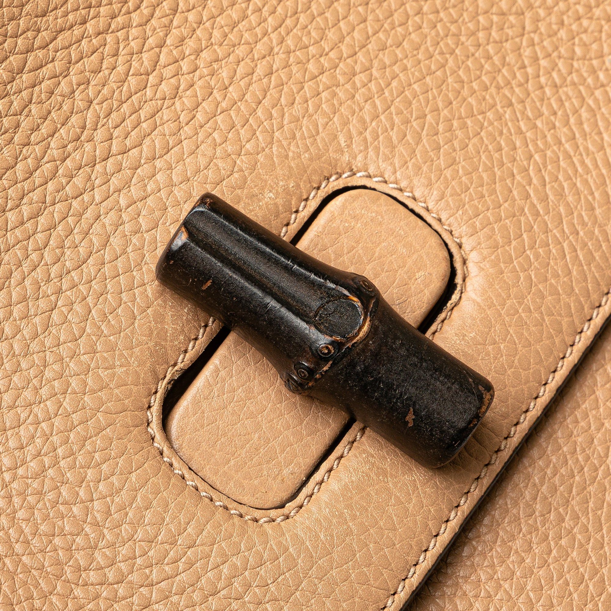 Gucci Large Leather Bamboo Daily Satchel Size ONE SIZE - 8 Thumbnail