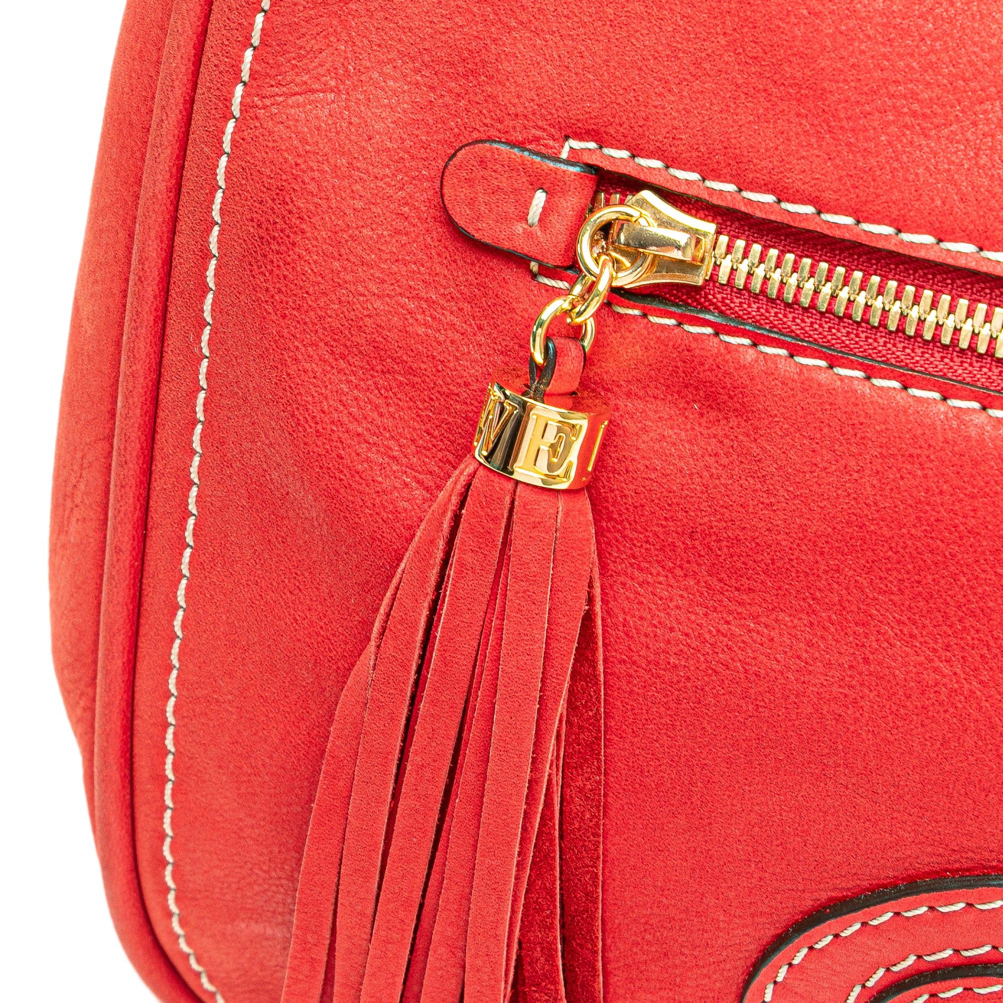 Loewe Nubuck Anagram Madrid Fringe Shoulder Bag Size ONE SIZE - 9 Thumbnail