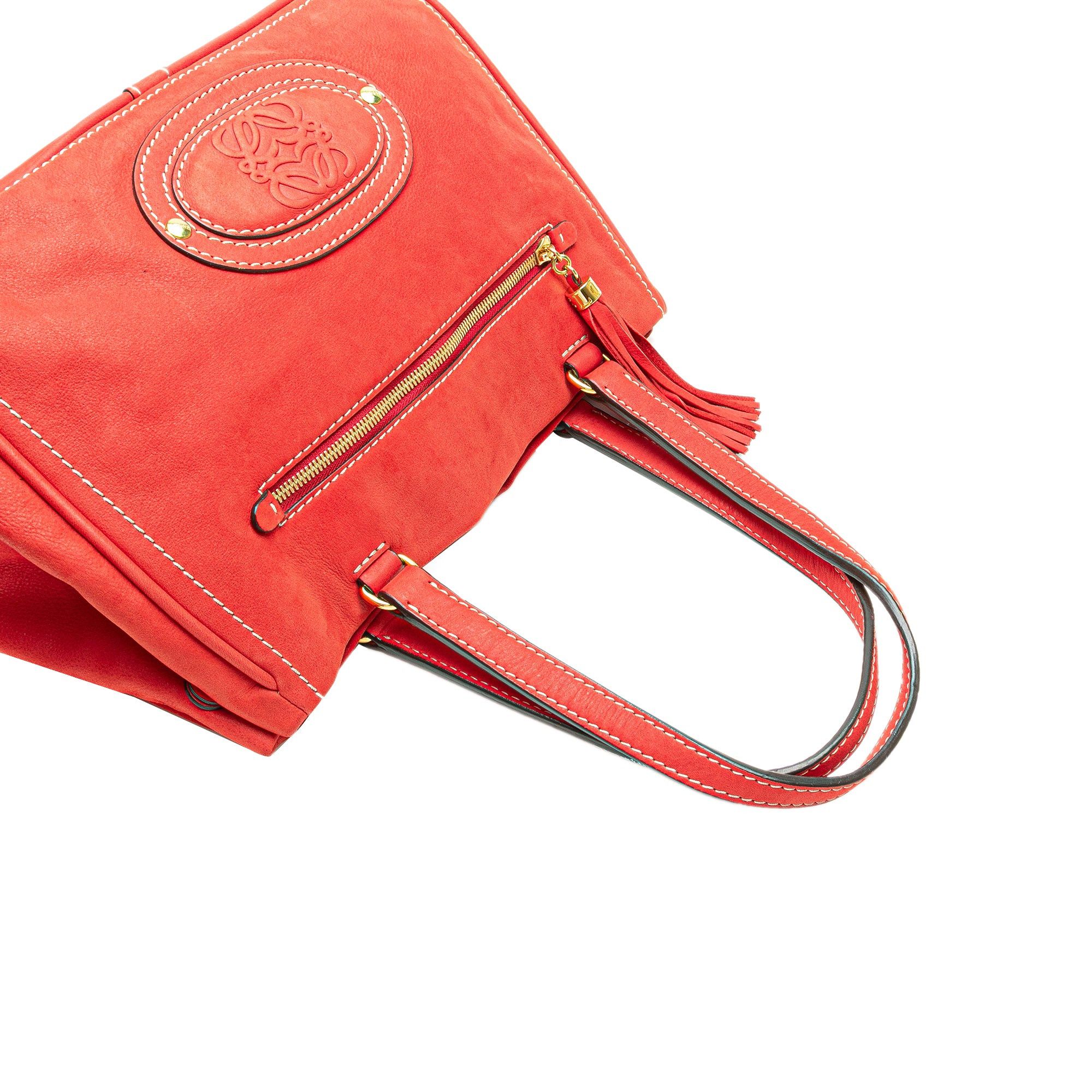 Loewe Nubuck Anagram Madrid Fringe Shoulder Bag Size ONE SIZE - 11 Thumbnail