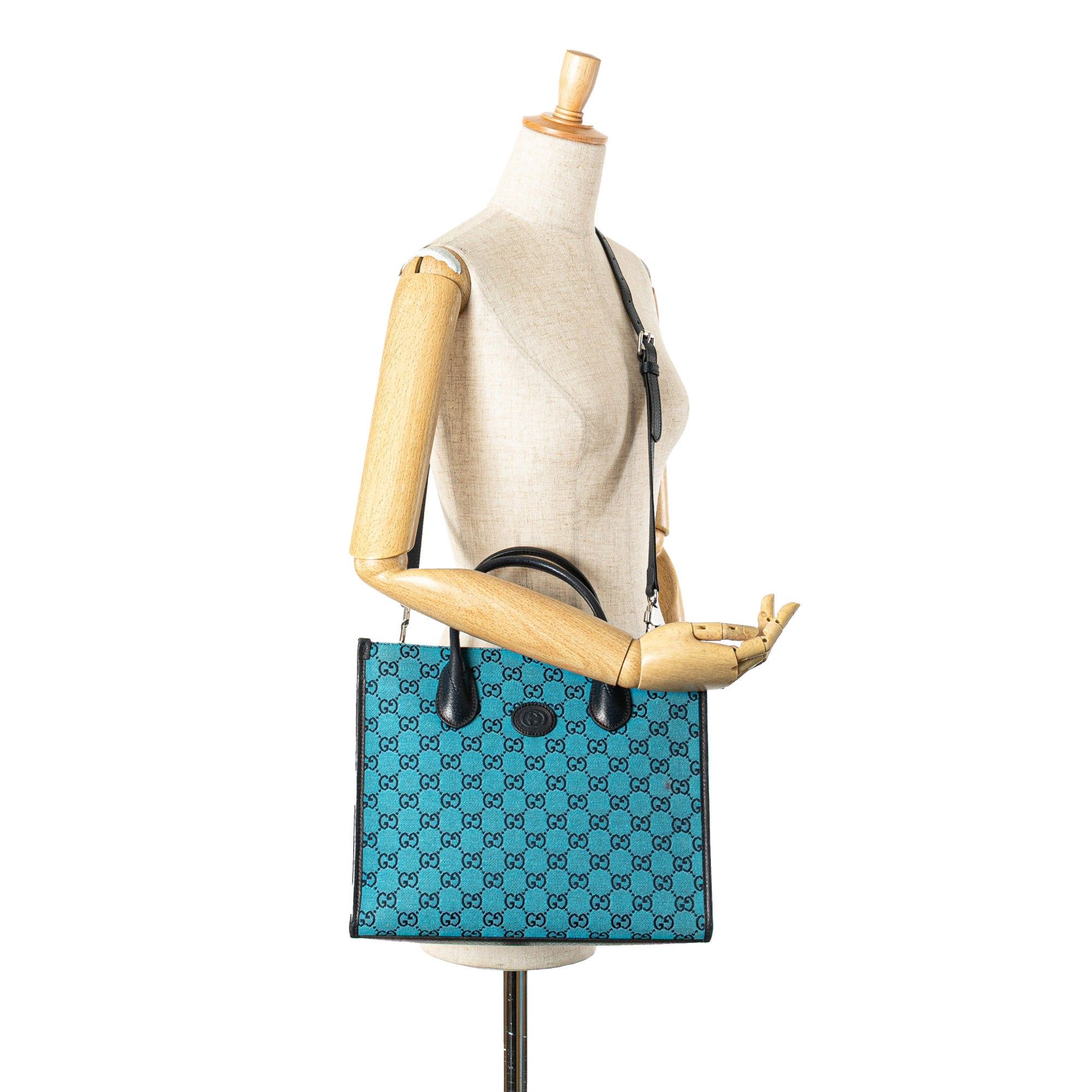 Gucci Small GG Canvas Interlocking G Tote Size ONE SIZE - 12 Thumbnail