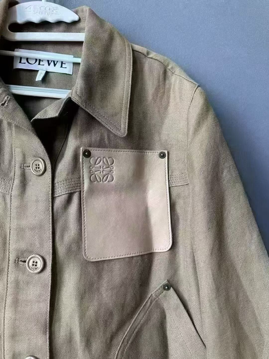 Loewe Loewe Brown Leather Label Jacket Size XS / US 0-2 / IT 36-38 - 3 Thumbnail