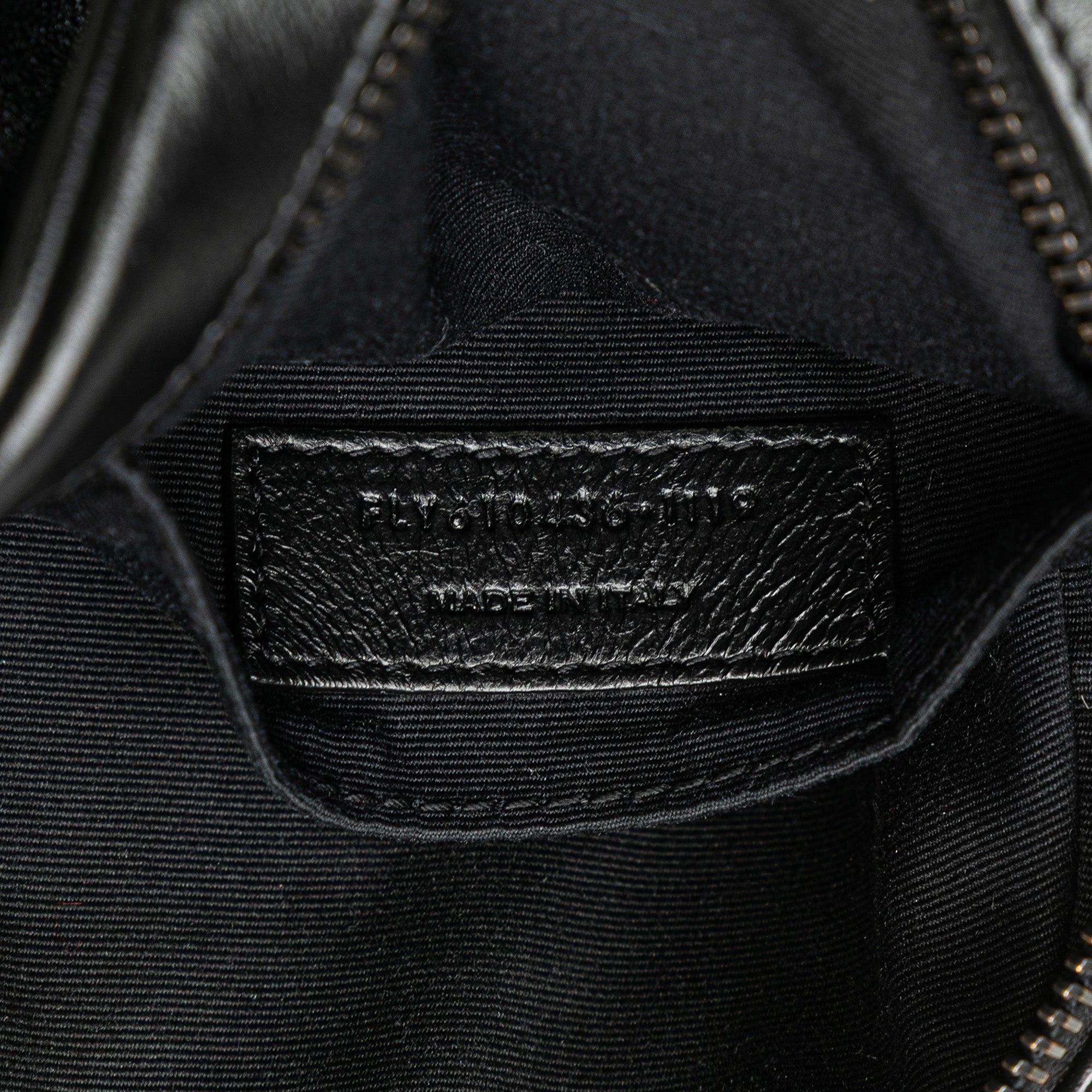 Saint Laurent Paris Chevron Calfskin Round Vinyle Camera Bag Size ONE SIZE - 6 Thumbnail