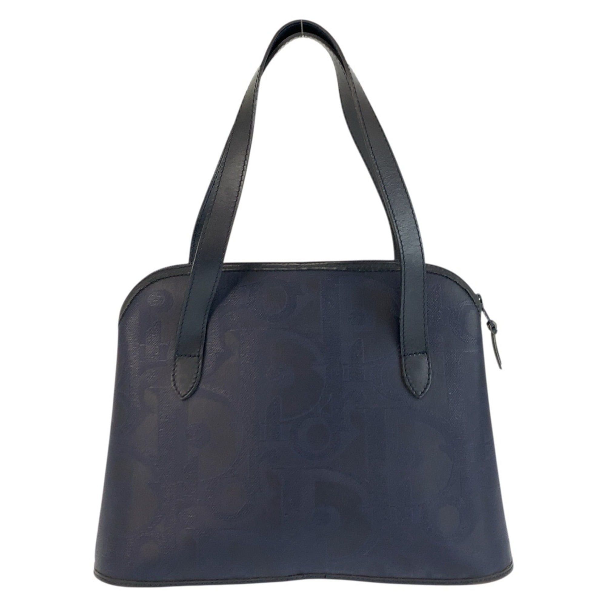 Dior Christian Dior Vintage Trotter Navy Leather Handbag/Shoulder Bag with Gold Hardware for Women Size ONE SIZE - 2 Thumbnail