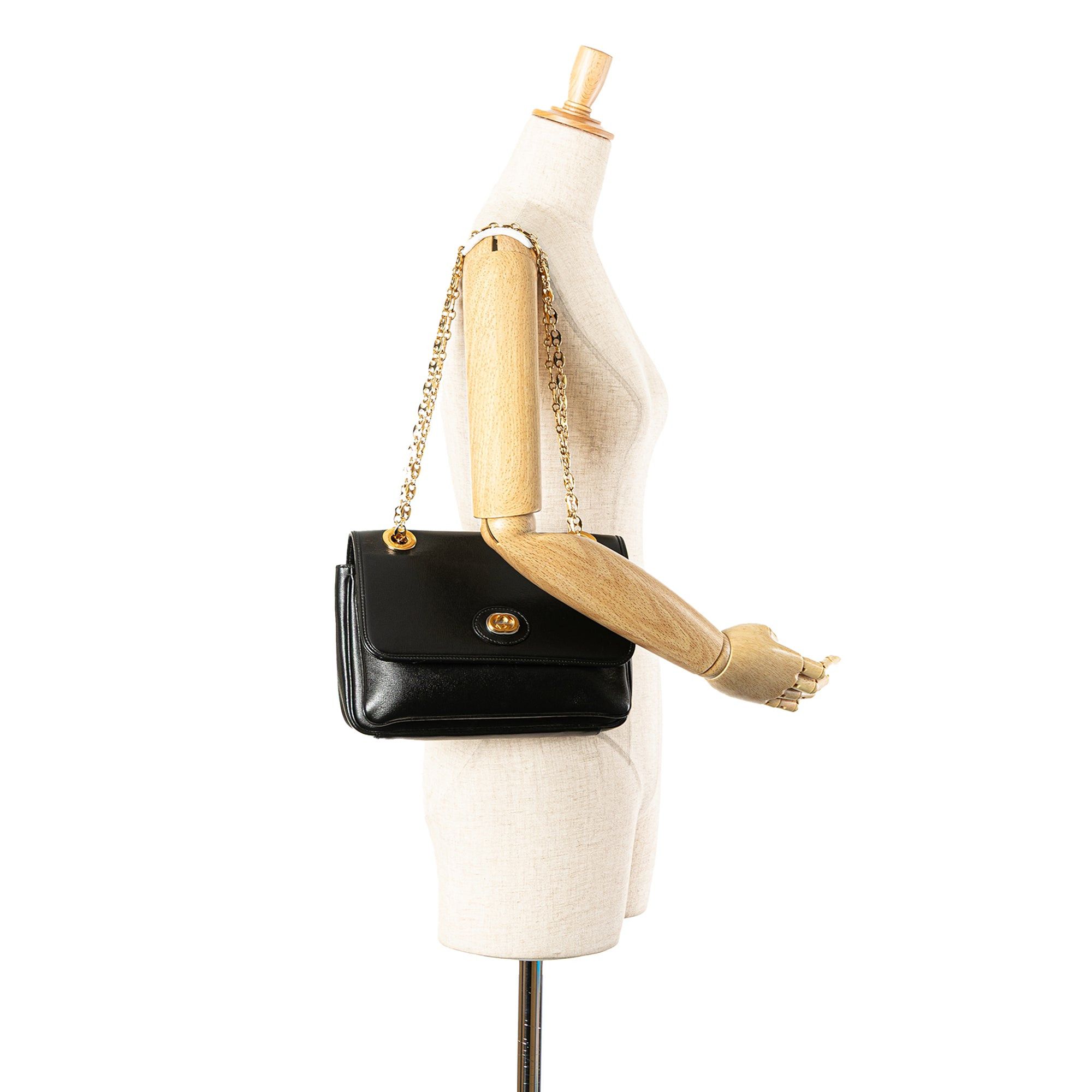 Gucci Small Leather Marina Chain Shoulder Bag Size ONE SIZE - 14 Thumbnail