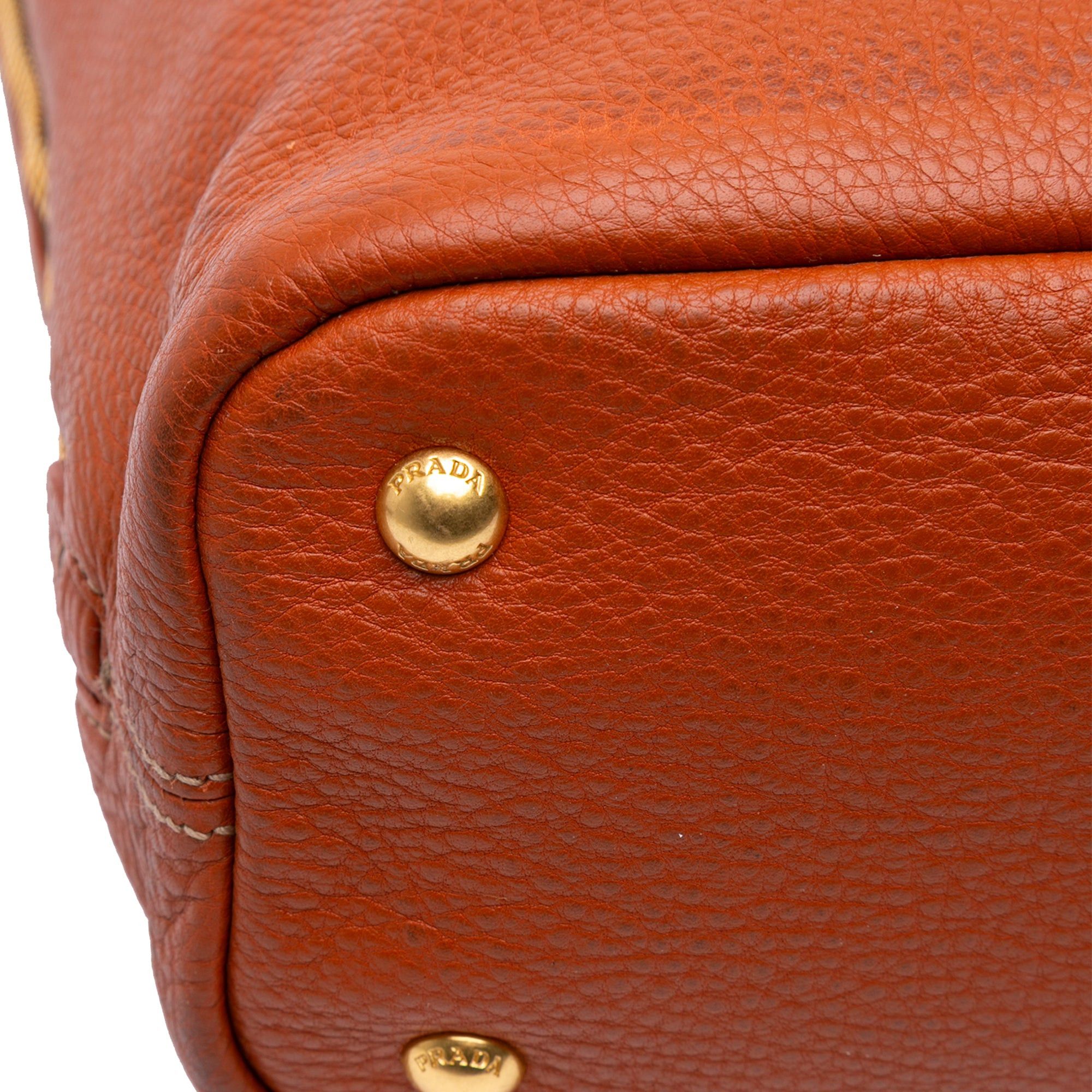 Prada Vitello Daino Side Zip Shopper Tote Size ONE SIZE - 9 Thumbnail