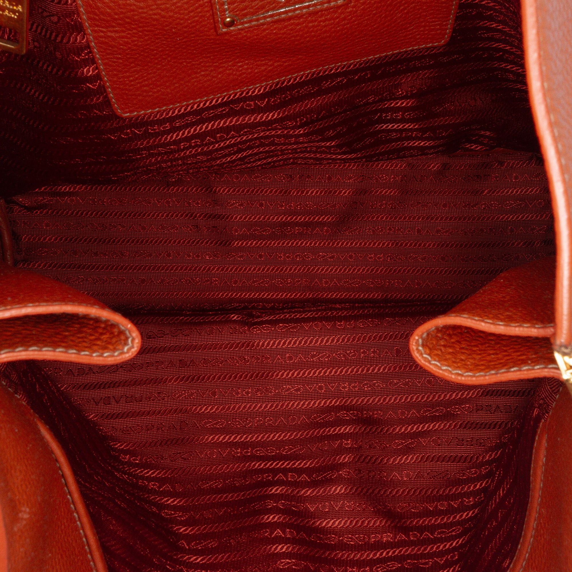 Prada Vitello Daino Side Zip Shopper Tote Size ONE SIZE - 4 Thumbnail