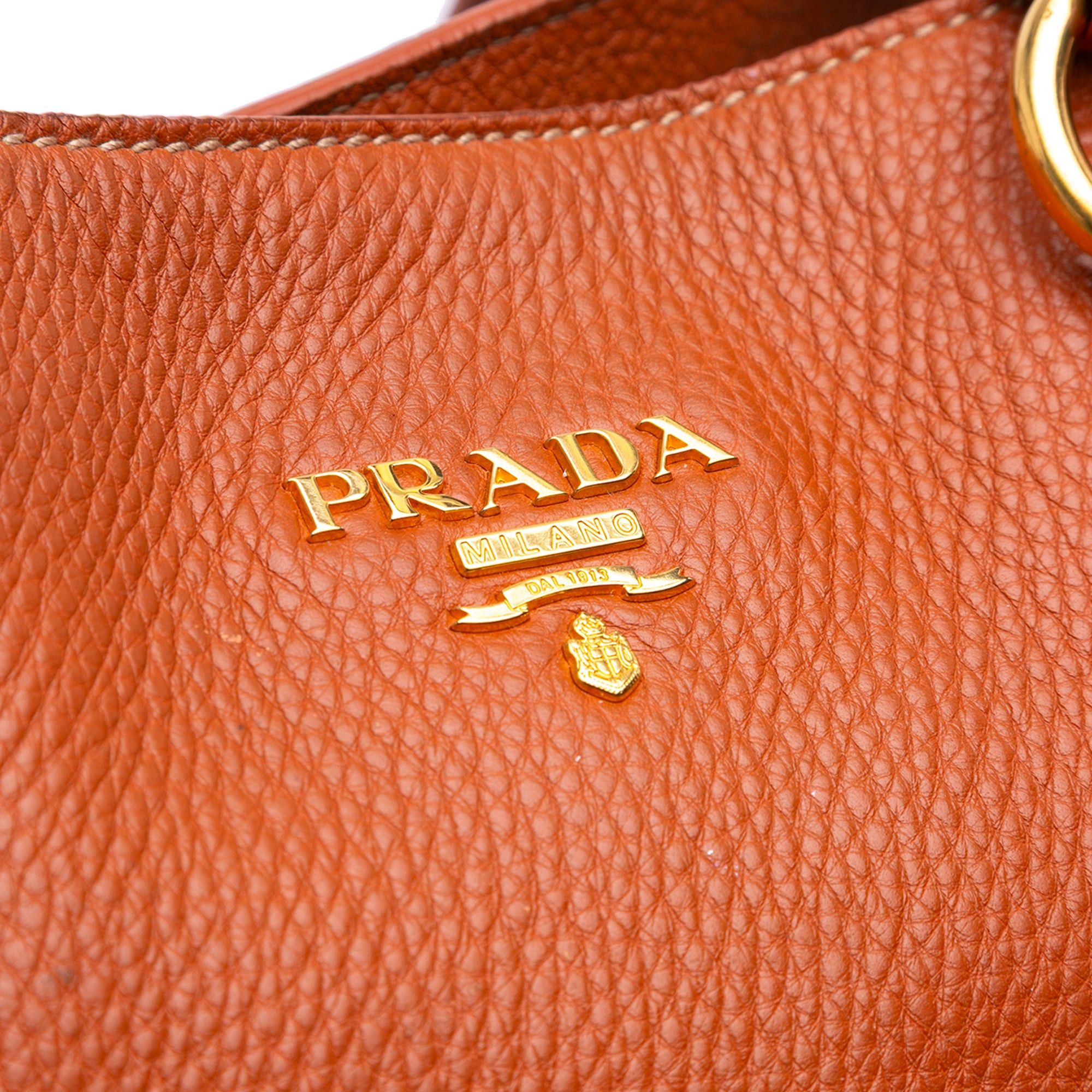 Prada Vitello Daino Side Zip Shopper Tote Size ONE SIZE - 6 Thumbnail