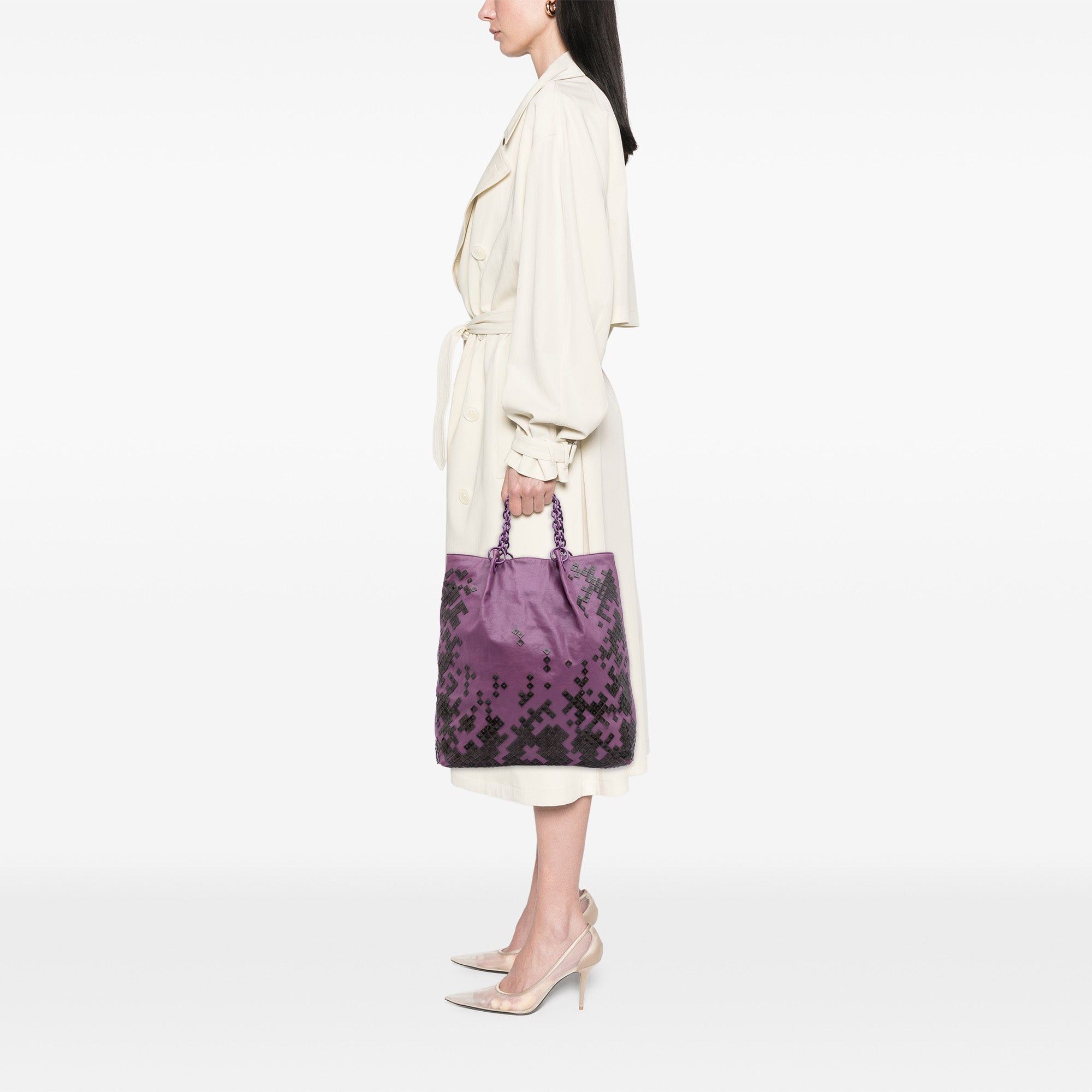 Bottega Veneta Vitello Mosaico Laque Tote Size ONE SIZE - 10 Thumbnail