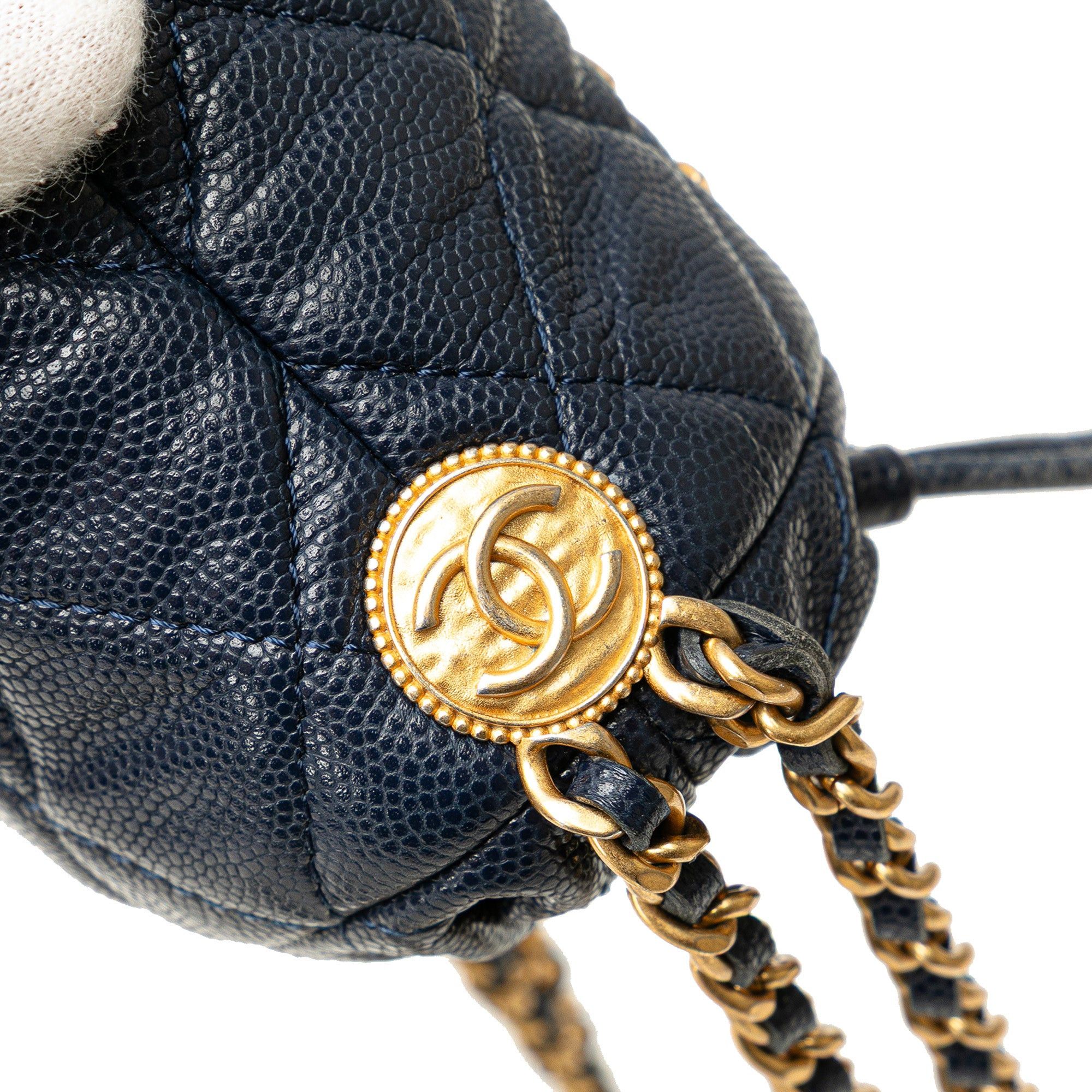 Chanel Mini Quilted Caviar Medallion Charms Drawstring Bucket Bag Size ONE SIZE - 7 Thumbnail