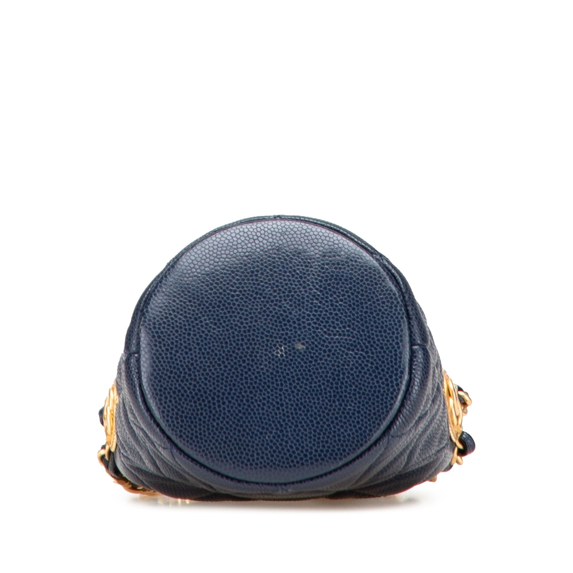 Chanel Mini Quilted Caviar Medallion Charms Drawstring Bucket Bag Size ONE SIZE - 3 Thumbnail