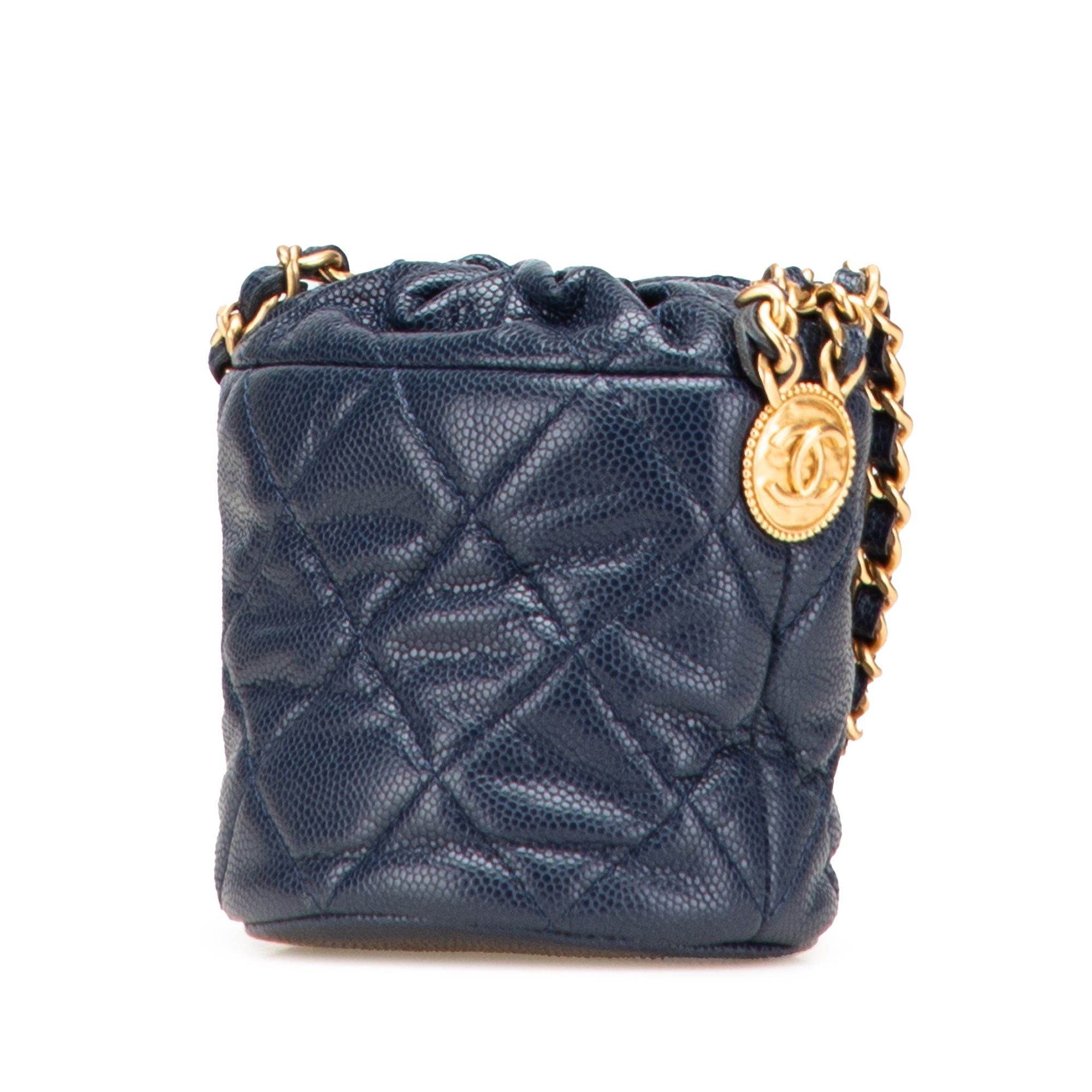 Chanel Mini Quilted Caviar Medallion Charms Drawstring Bucket Bag Size ONE SIZE - 2 Thumbnail