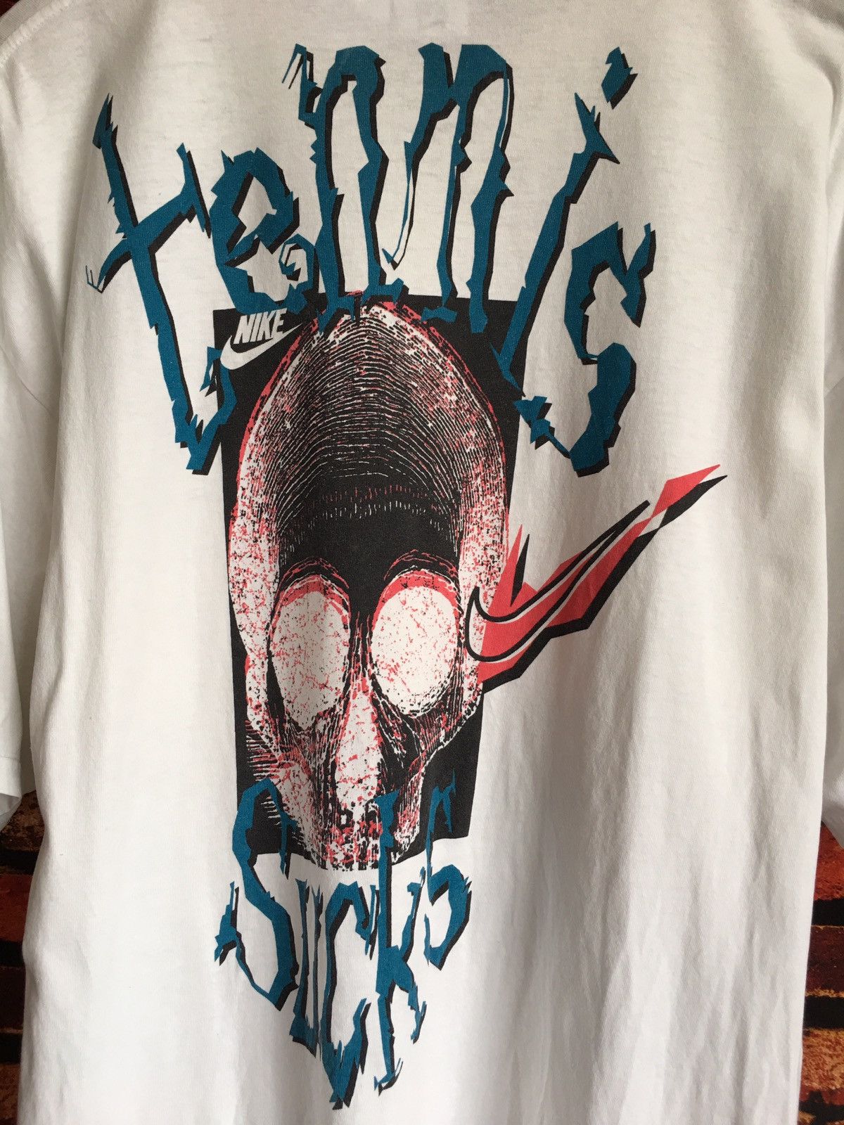 Nike Vintage 90s NIKE Tennis Suck Logo Print Size M | Grailed