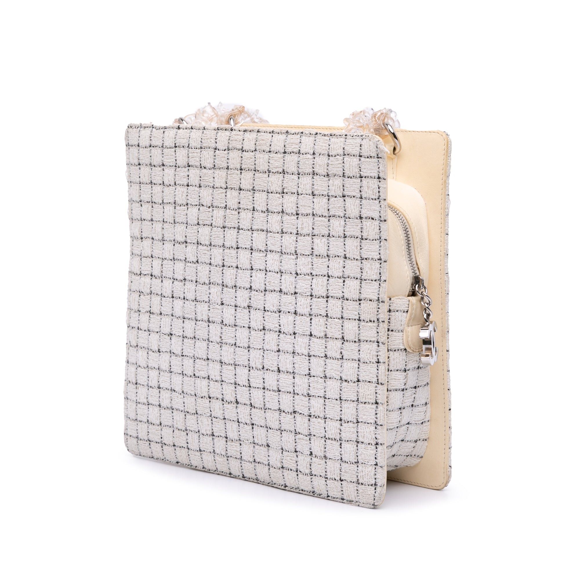 Chanel Tweed and Resin Zipped Shopping Bag Size ONE SIZE - 2 Thumbnail