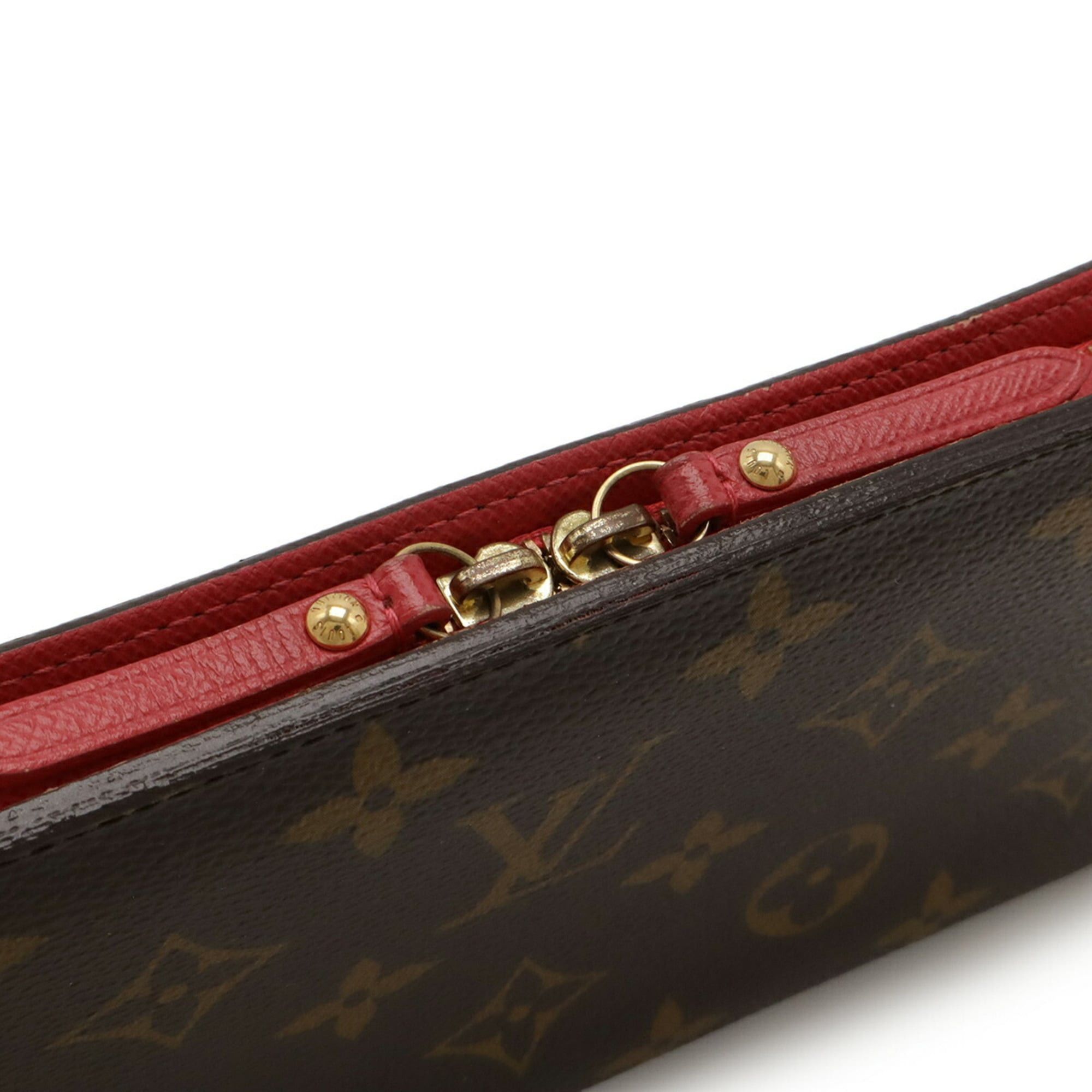 Louis Vuitton LOUIS VUITTON Monogram Portefeuille Ansolite Round Long Wallet in Rose Pop Pink, M66701 Size ONE SIZE - 5 Thumbnail