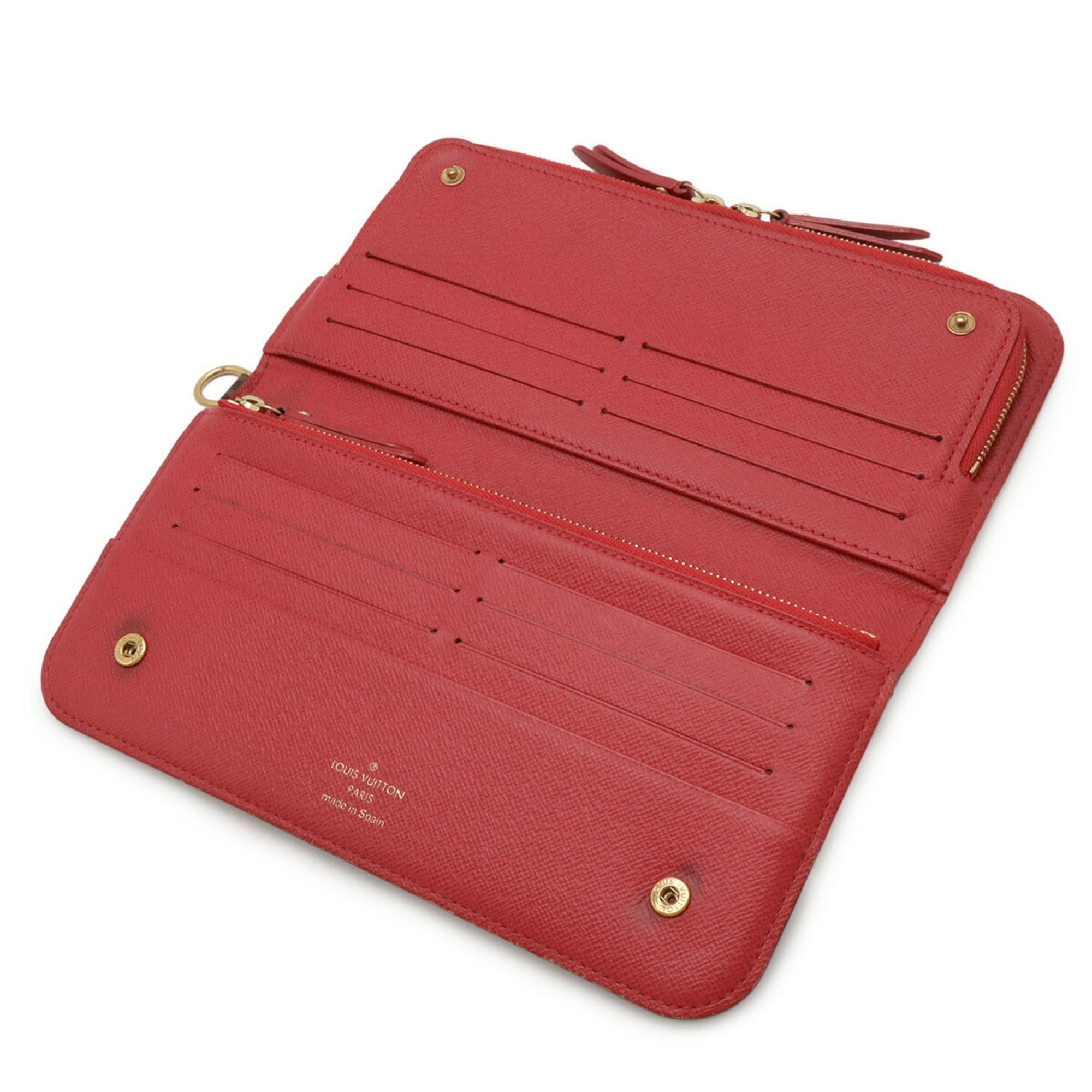 Louis Vuitton LOUIS VUITTON Monogram Portefeuille Ansolite Round Long Wallet in Rose Pop Pink, M66701 Size ONE SIZE - 6 Thumbnail