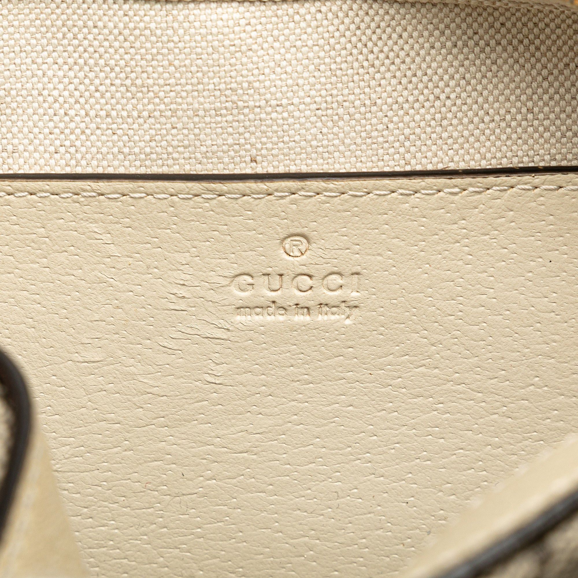 Gucci Small GG Supreme Textured Calfskin Web Ophidia Camera Bag Size ONE SIZE - 6 Thumbnail