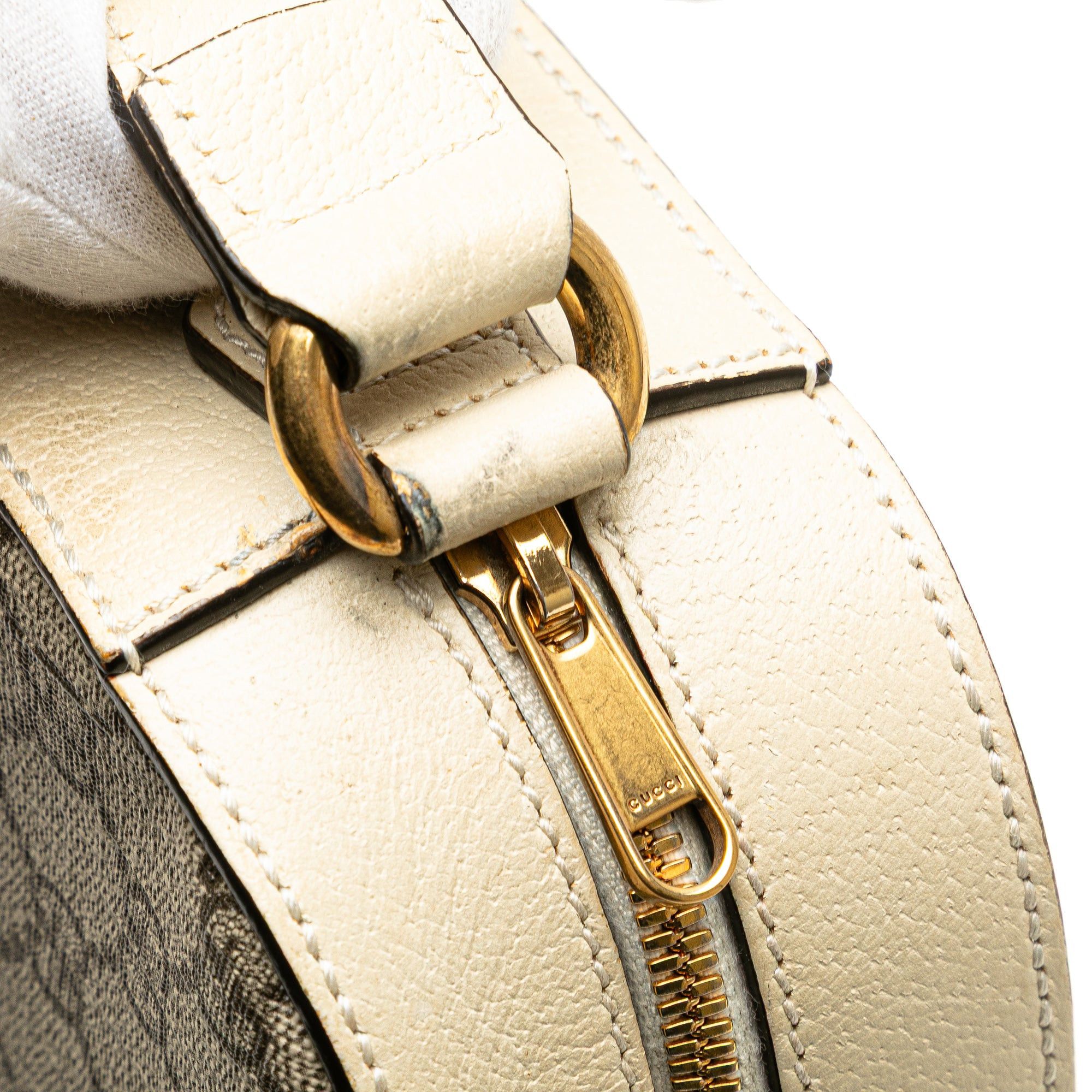 Gucci Small GG Supreme Textured Calfskin Web Ophidia Camera Bag Size ONE SIZE - 12 Thumbnail