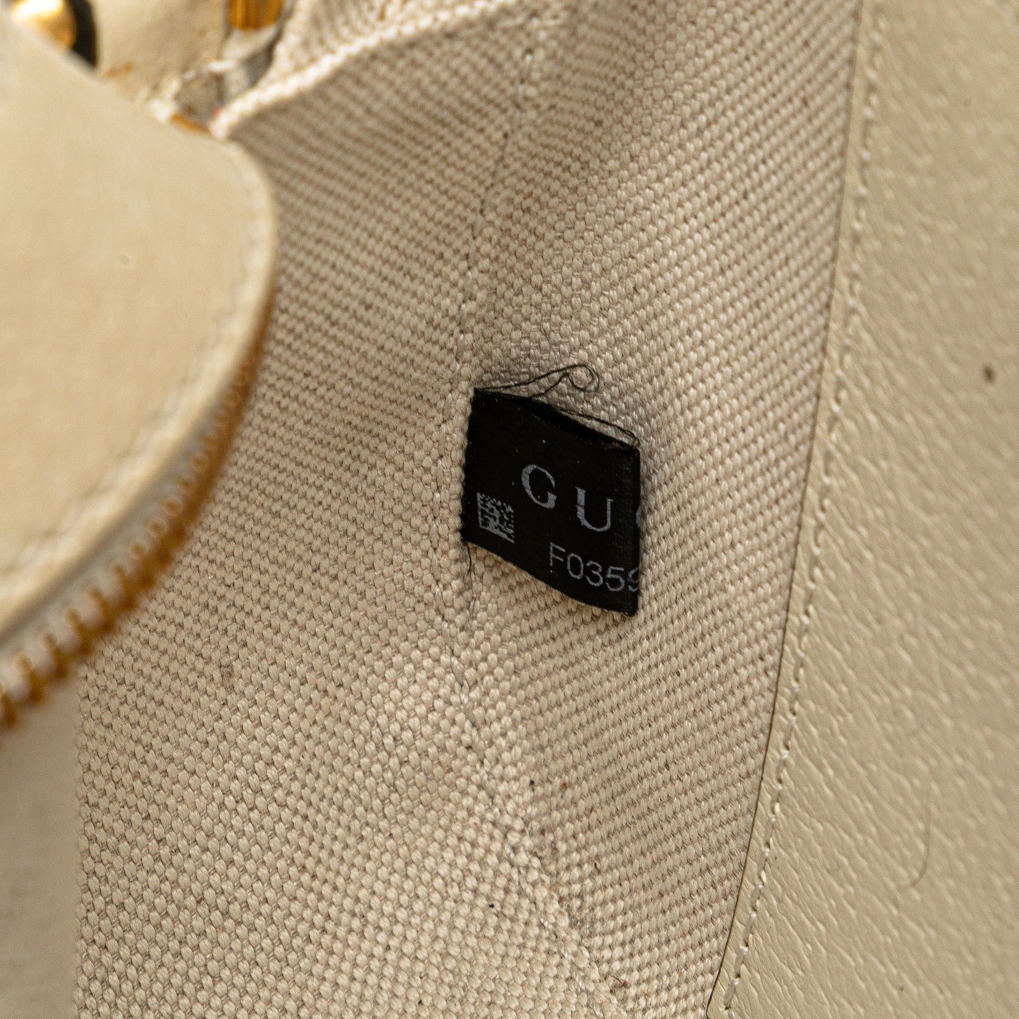 Gucci Small GG Supreme Textured Calfskin Web Ophidia Camera Bag Size ONE SIZE - 7 Thumbnail