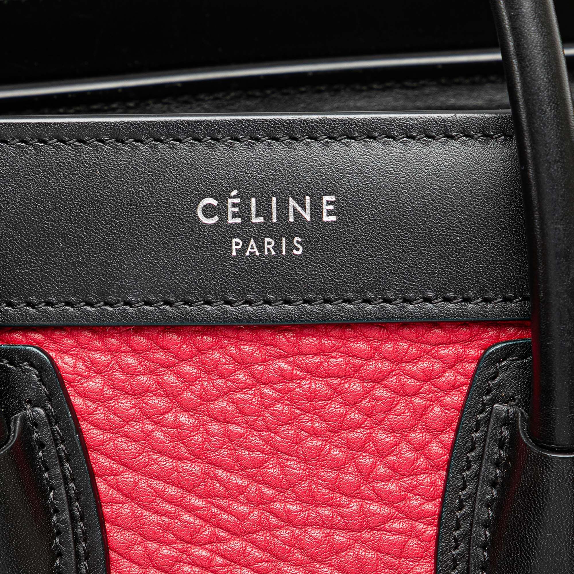 Celine Nano Tricolor Nubuck and Calfskin Luggage Tote Size ONE SIZE - 7 Thumbnail
