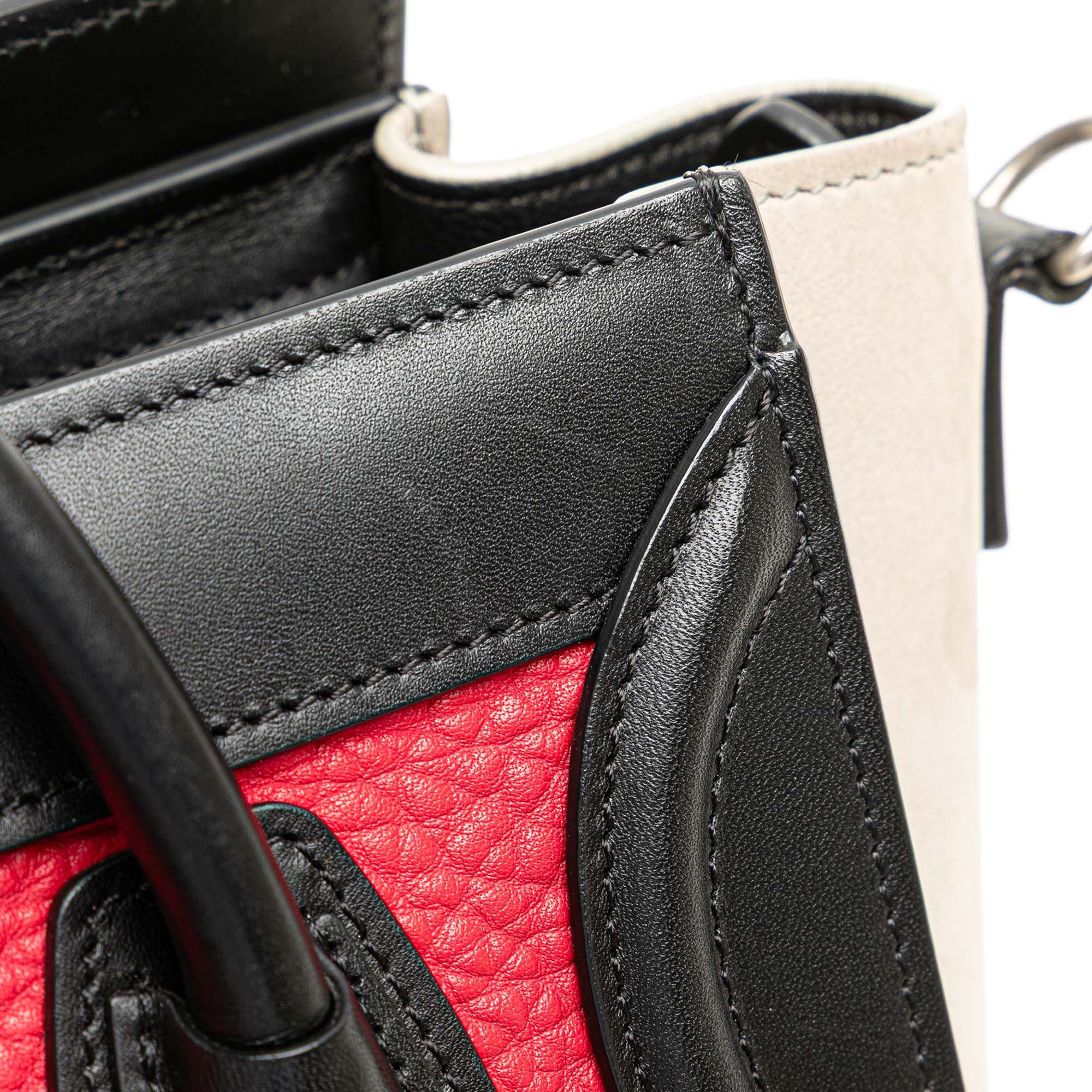 Celine Nano Tricolor Nubuck and Calfskin Luggage Tote Size ONE SIZE - 11 Thumbnail