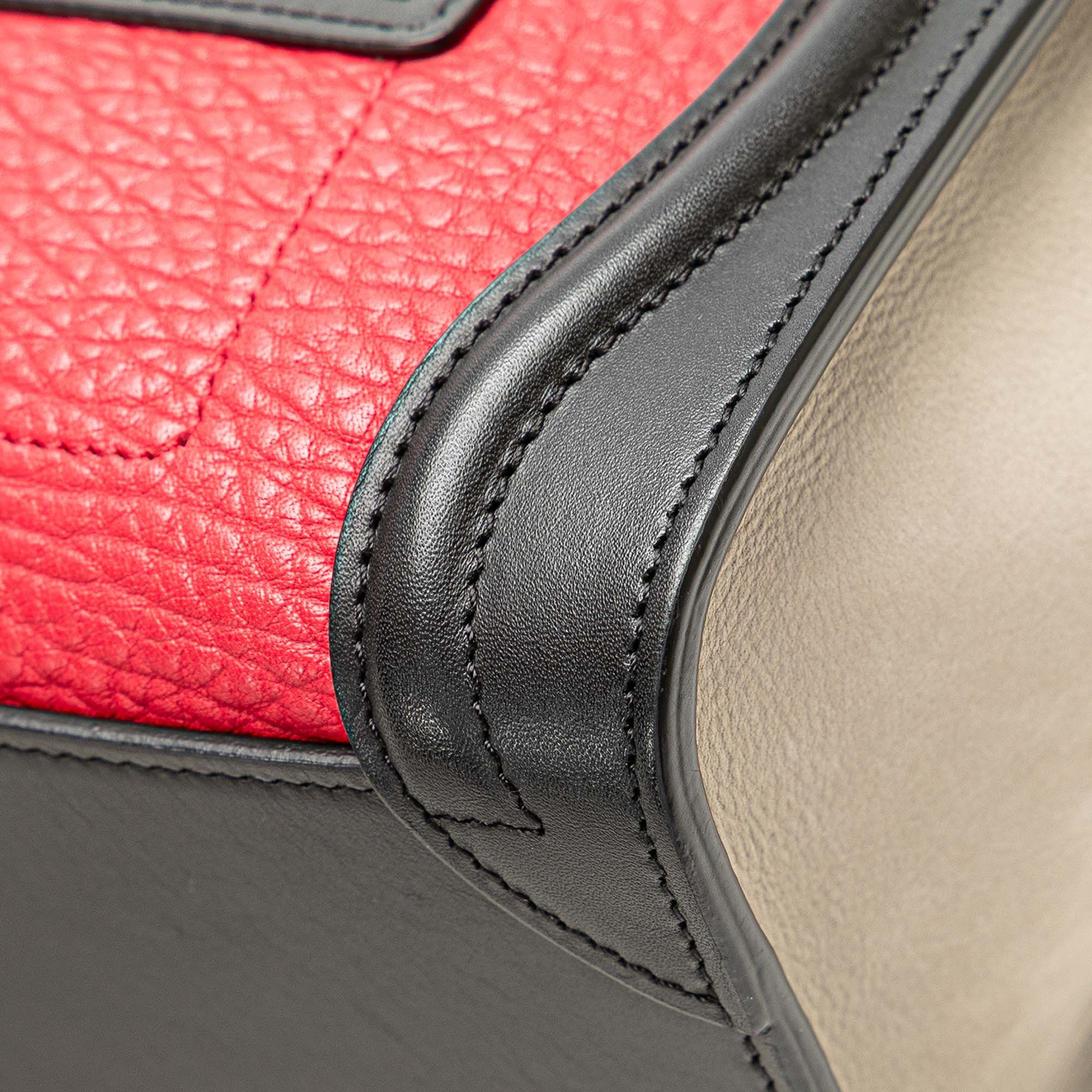 Celine Nano Tricolor Nubuck and Calfskin Luggage Tote Size ONE SIZE - 10 Thumbnail