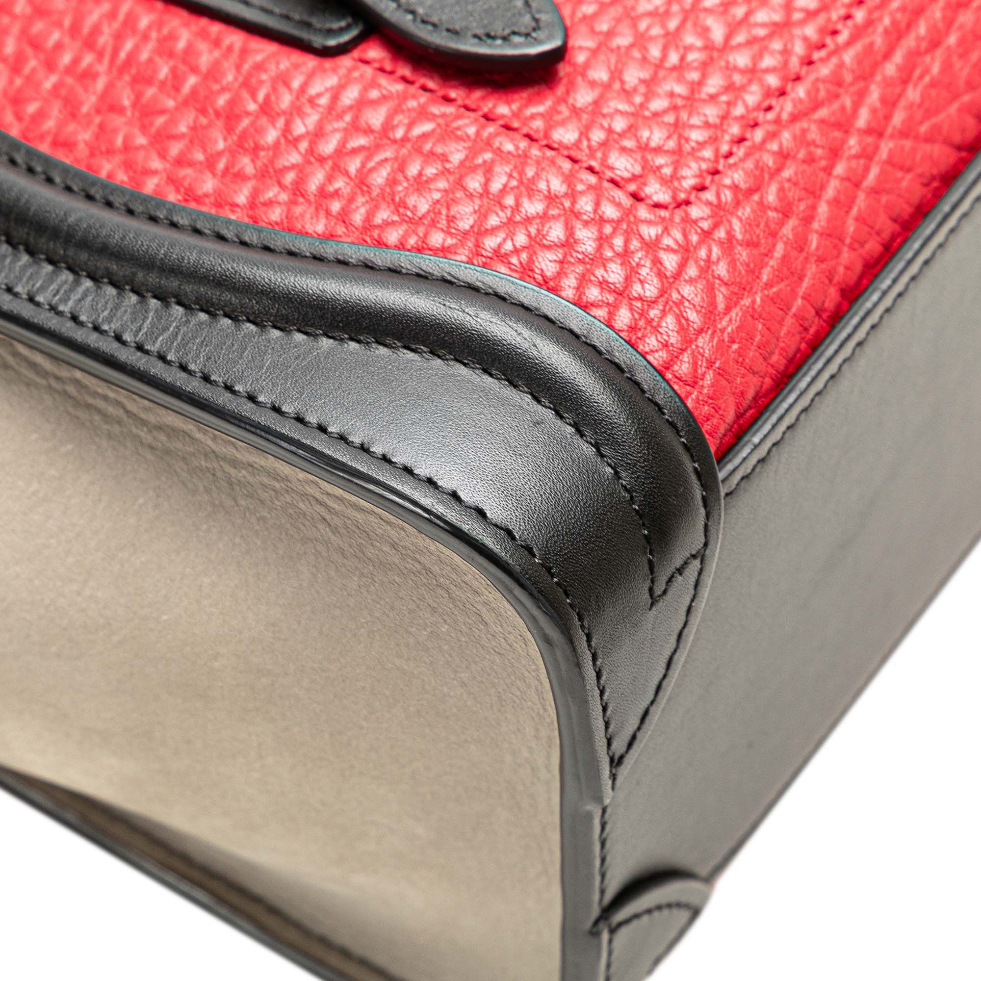 Celine Nano Tricolor Nubuck and Calfskin Luggage Tote Size ONE SIZE - 9 Thumbnail