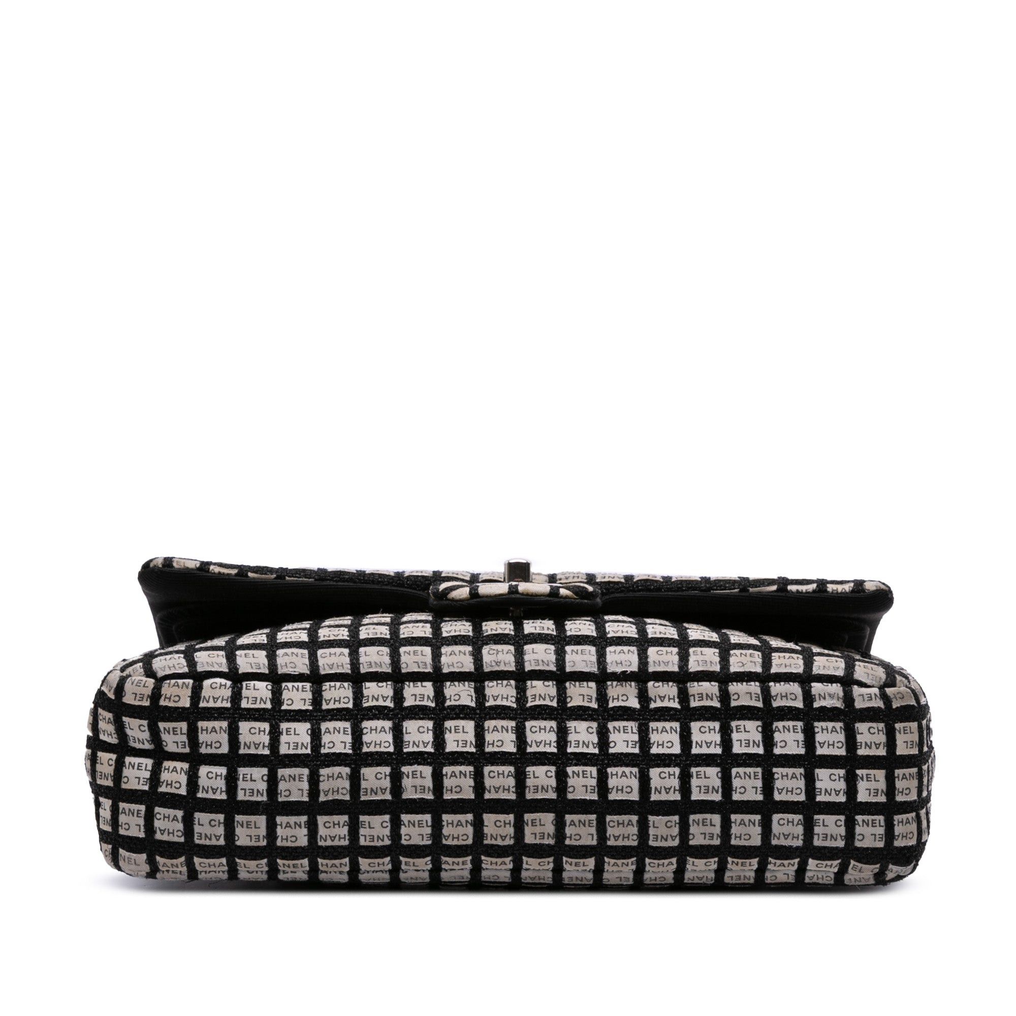 Chanel Medium Classic Ribbon Tweed Double Flap Size ONE SIZE - 3 Thumbnail