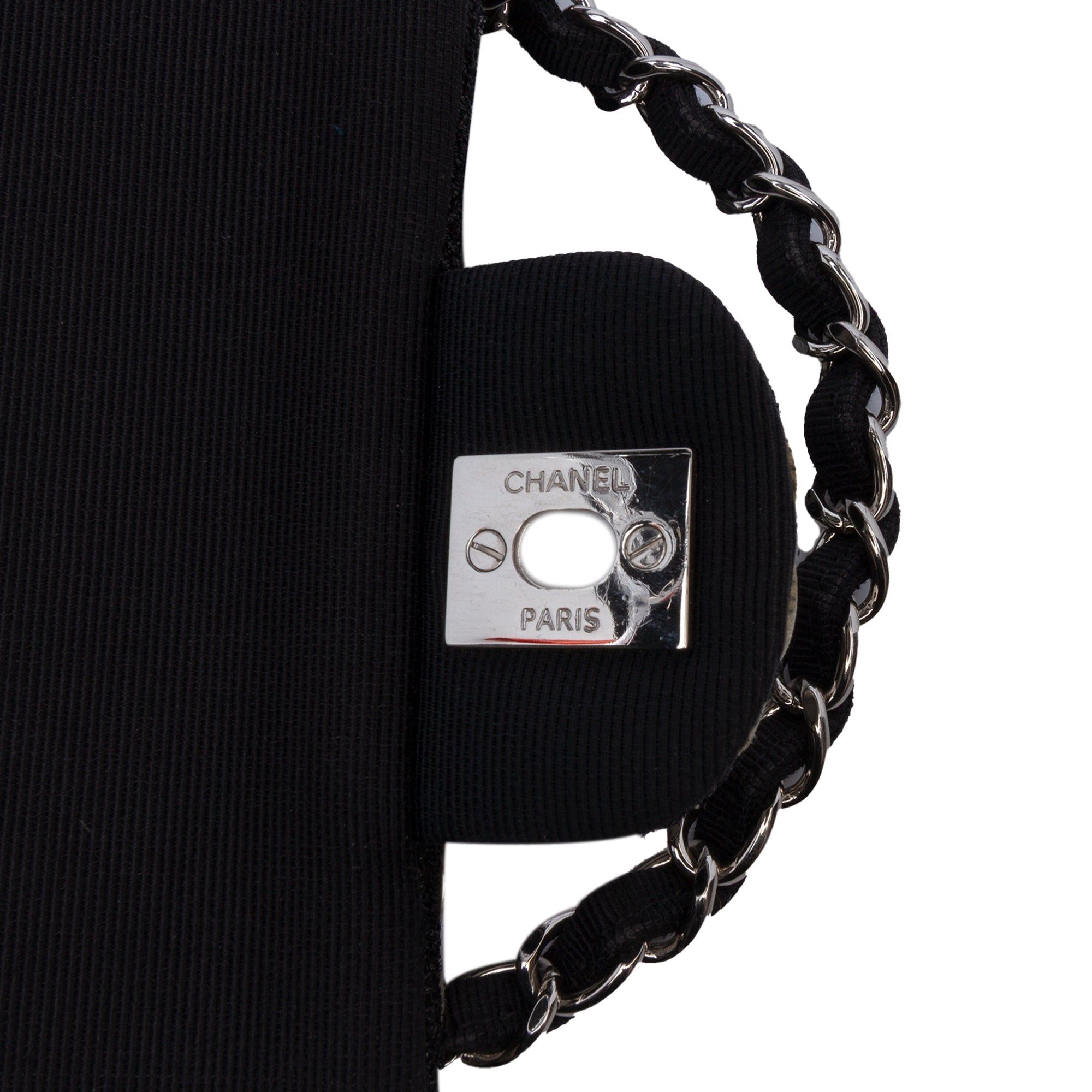 Chanel Medium Classic Ribbon Tweed Double Flap Size ONE SIZE - 8 Thumbnail