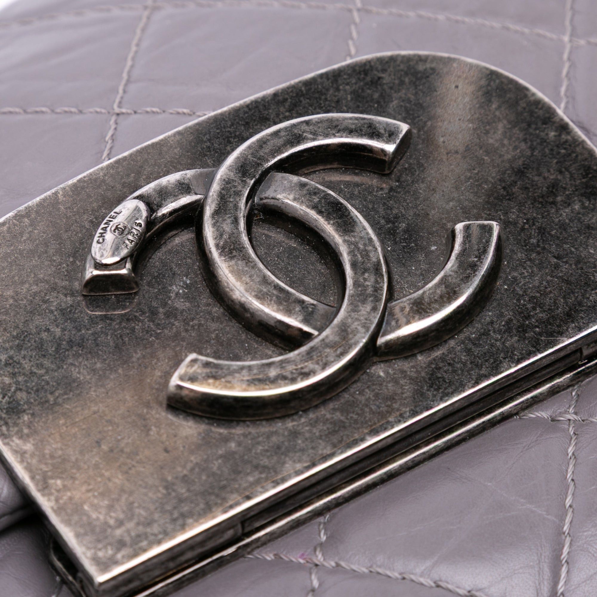 Chanel Quilted Aged Calfskin CC Square Flap Size ONE SIZE - 6 Thumbnail