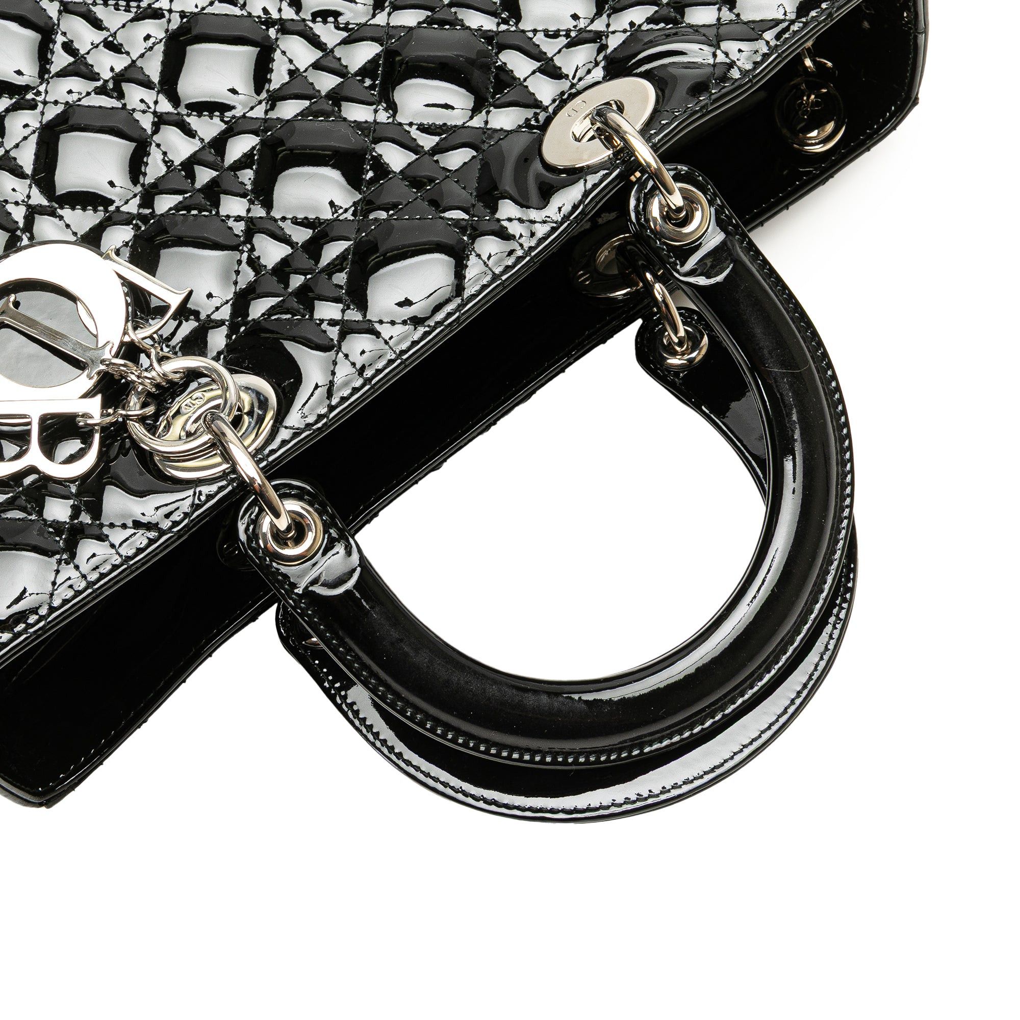 Dior Large Patent Cannage Lady Dior Size ONE SIZE - 10 Thumbnail